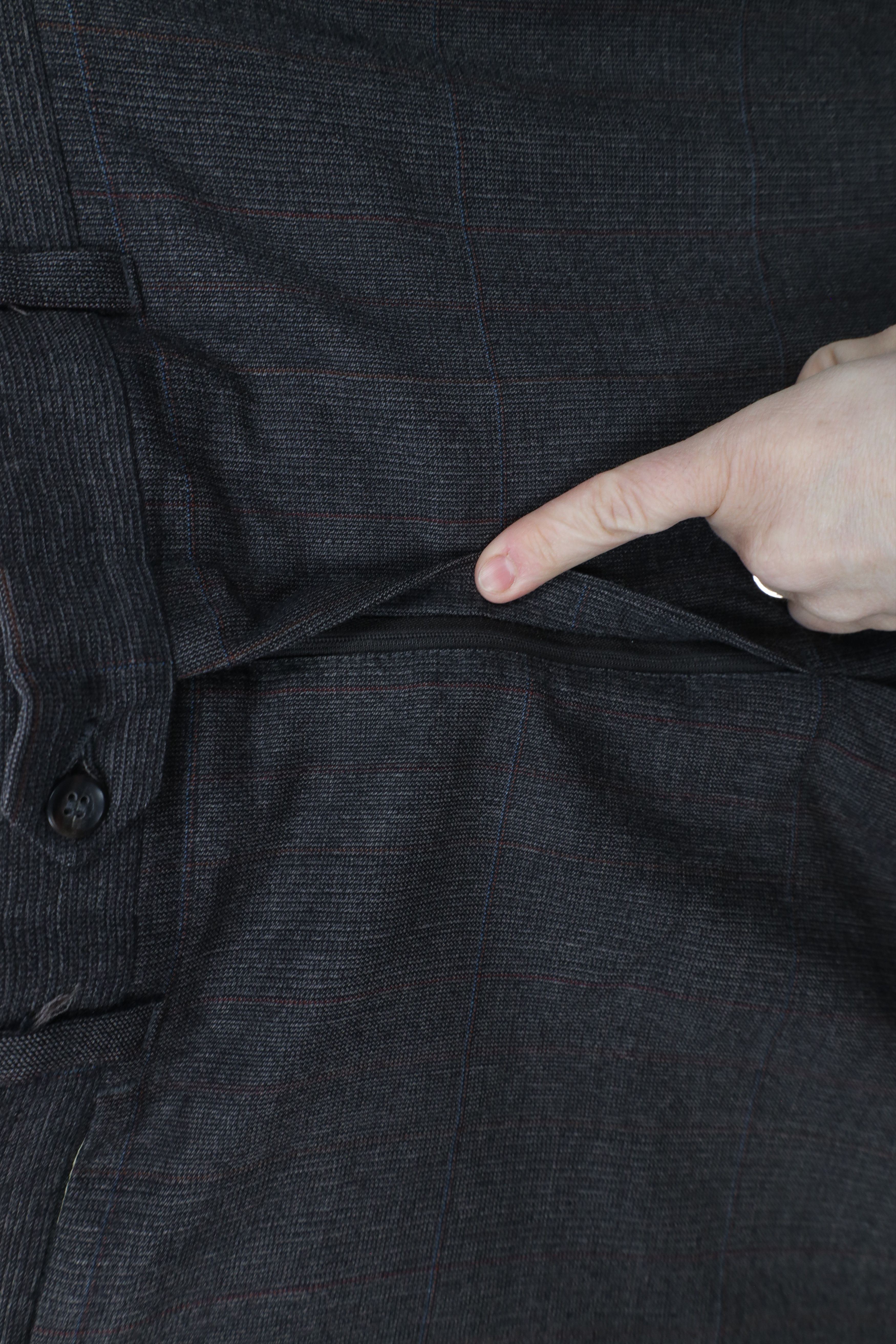 Vintage Vintage 70s Streetwear Wide Leg Chino Pants Trousers Plaid Size US 34 / EU 50 - 5 Thumbnail