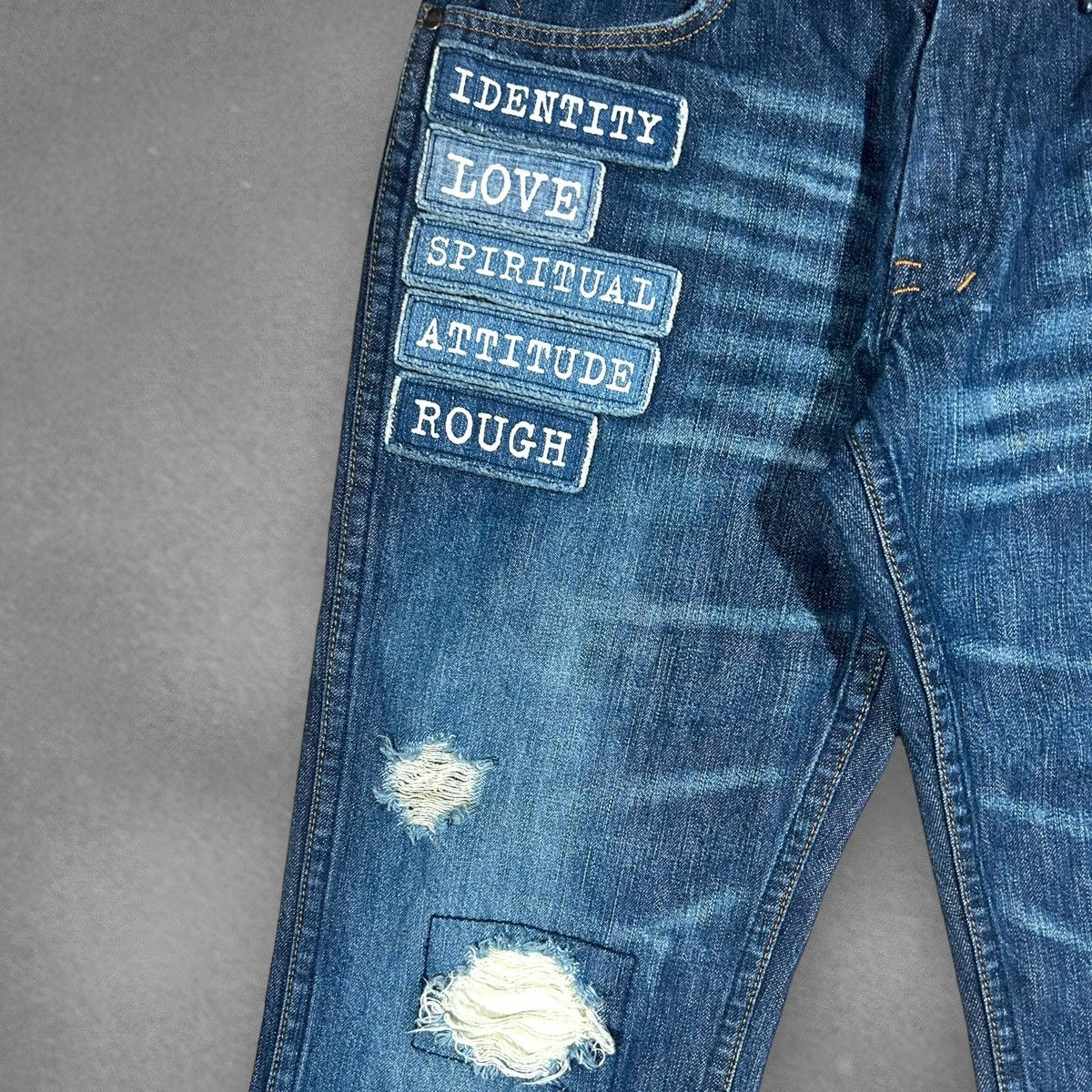 Number (N)ine Number (N)ine S/S02 The Modern Age Patch Denim Jeans Blue Size US 30 / EU 46 - 7 Thumbnail