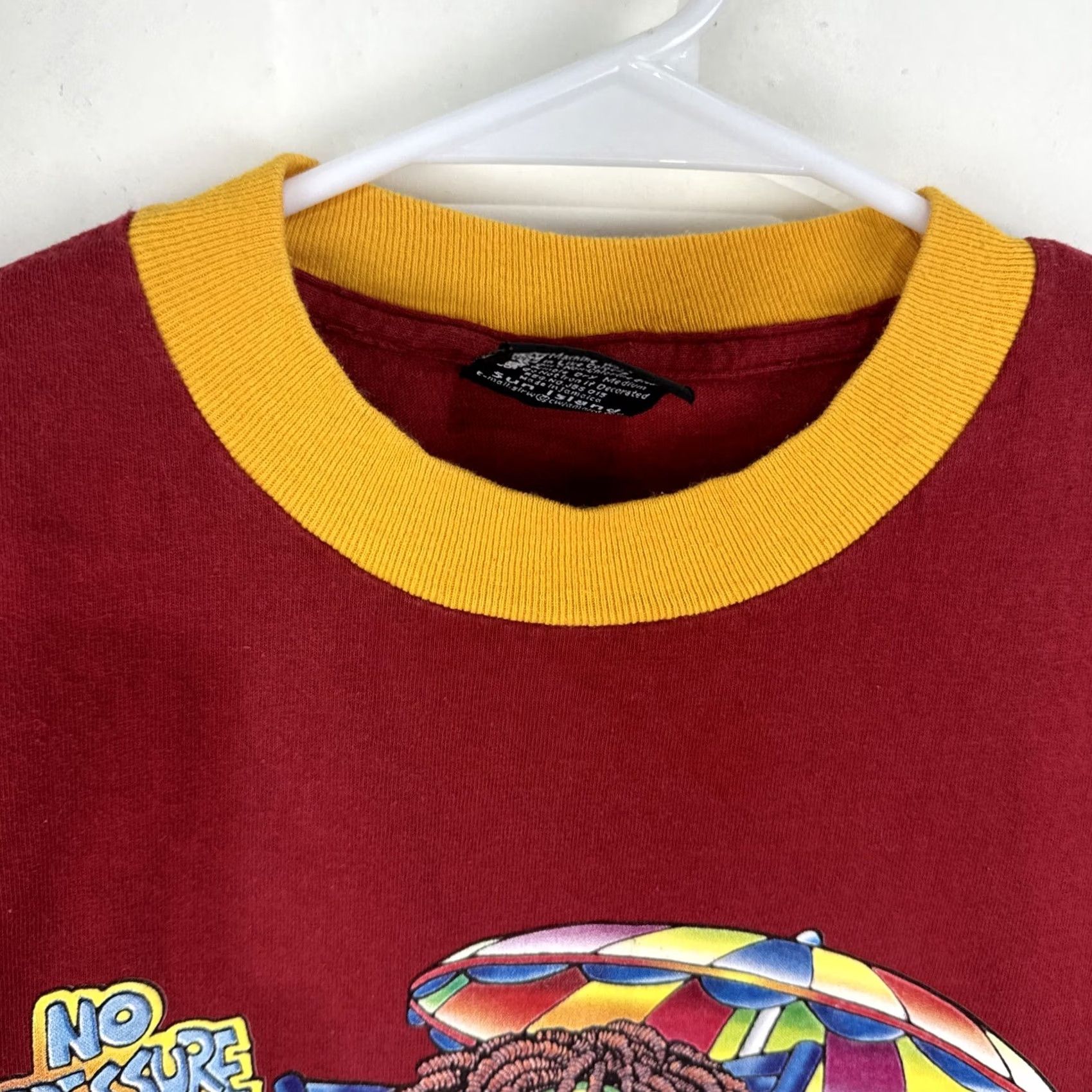 Roots Vintage Roots Reggae Rock Shirt Medium Red Ringer No Pressure No Problem T Size US M / EU 48-50 / 2 - 5 Thumbnail