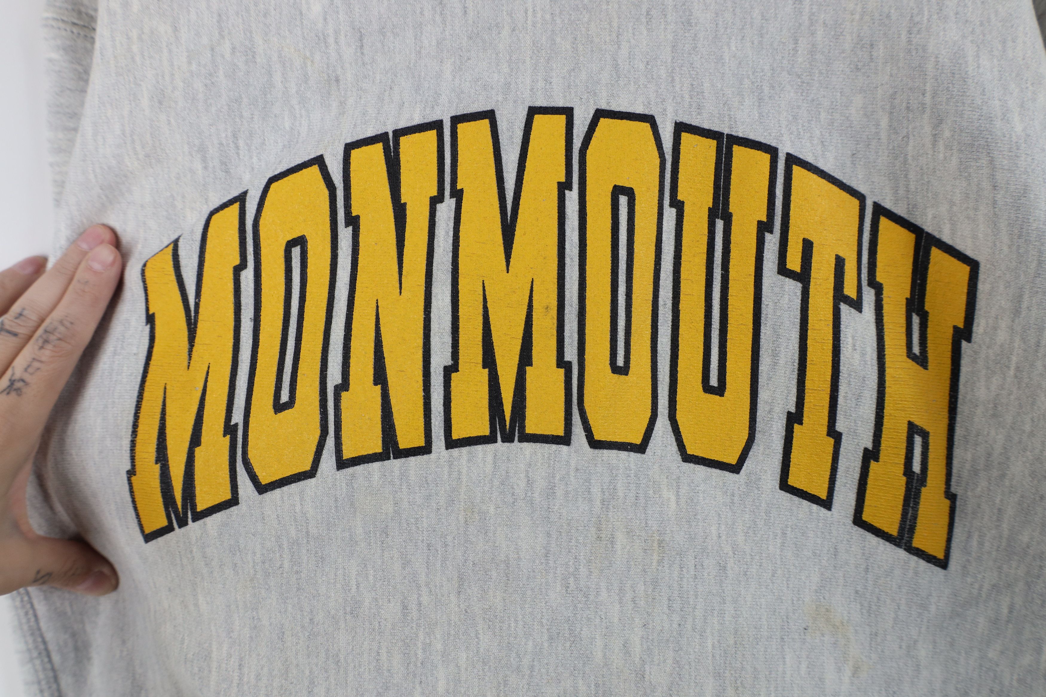 Vintage Vintage 90s Heavyweight Monmouth Sweatshirt Heather Gray USA Size US L / EU 52-54 / 3 - 4 Thumbnail