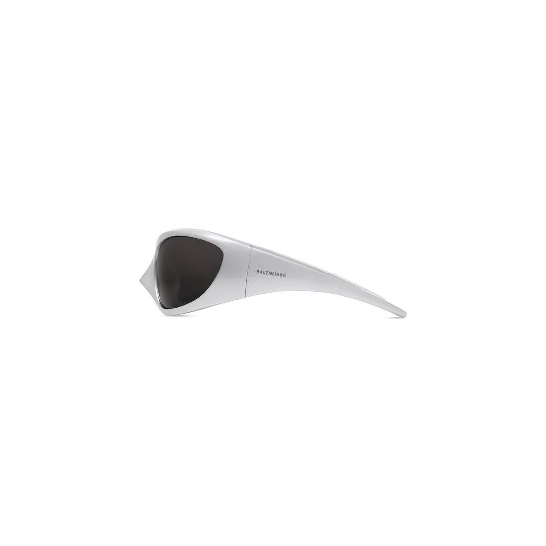Balenciaga o1la1rc1a0725 Size: OS / Skin XXL Cat Sunglasses in Silver Size ONE SIZE - 3 Thumbnail