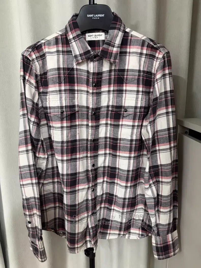 Saint Laurent Paris Saint Laurent Paris Gradient Patchwork Cat Eye Button Shir Size US XS / EU 42 / 0 - 1 Thumbnail