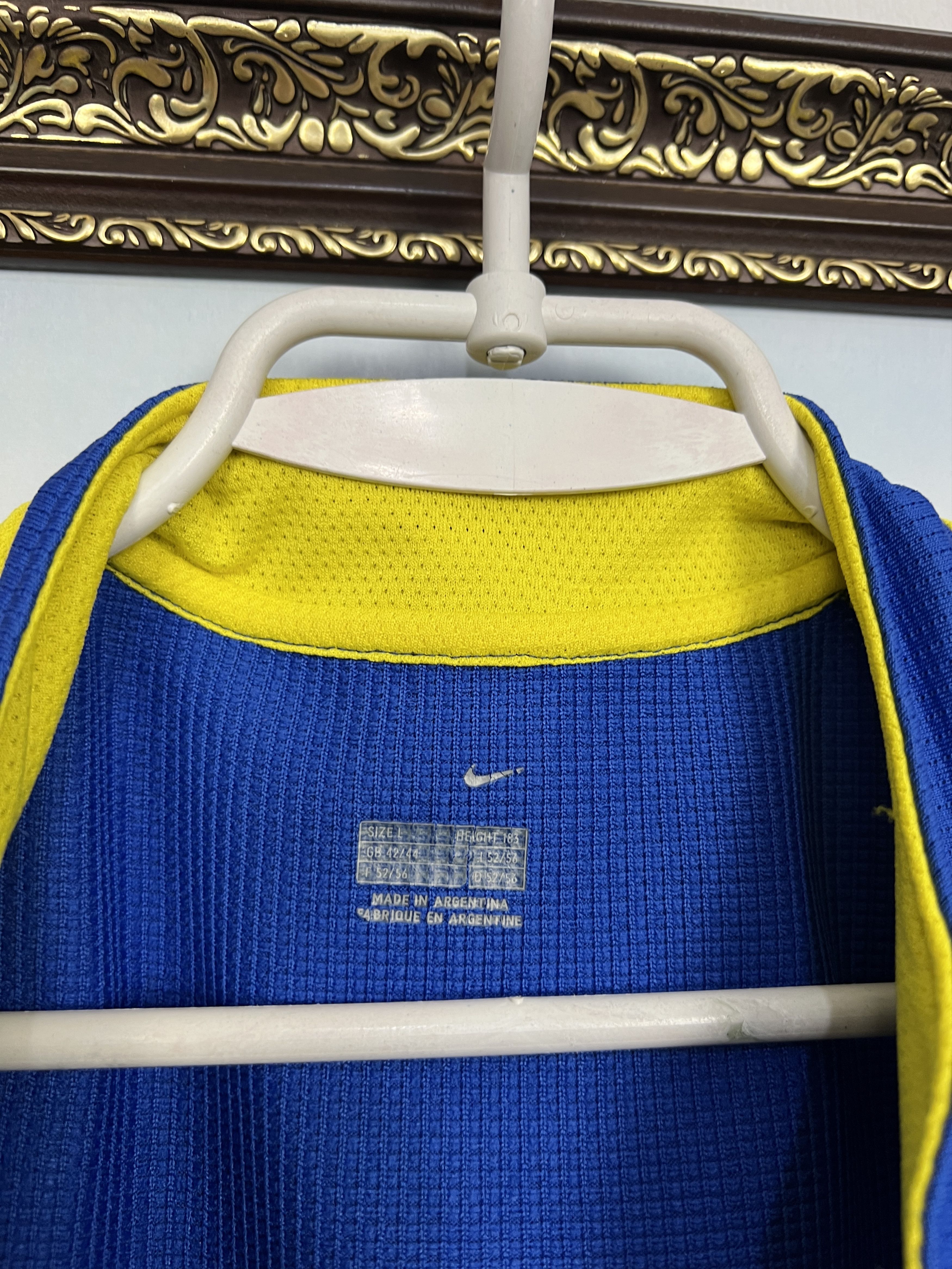 Nike Boca Juniors Home football shirt 2005 Soccer Jersey Trikot Size US L / EU 52-54 / 3 - 7 Thumbnail