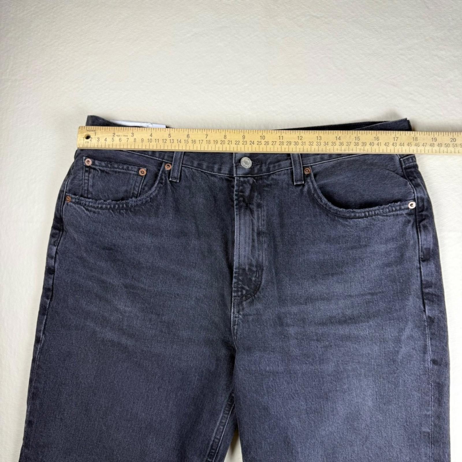 Agolde AGOLDE Valen Mid Rise Vintage Straight Jeans Black 32 NWT Size 32" / US 10 / IT 46 - 9 Thumbnail