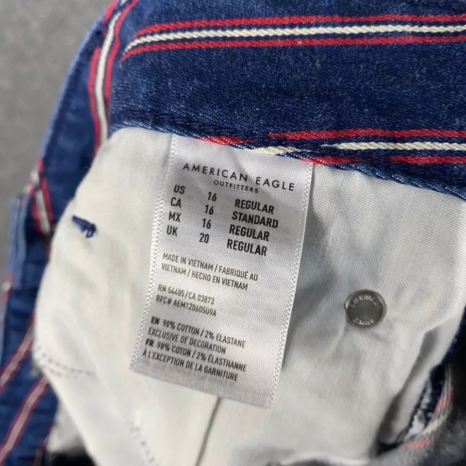 American Eagle Outfitters American Eagle Skirt Women's 16 Regular Hi-Rise Mini Striped Size 38" / US 16 / IT 52 - 8 Thumbnail