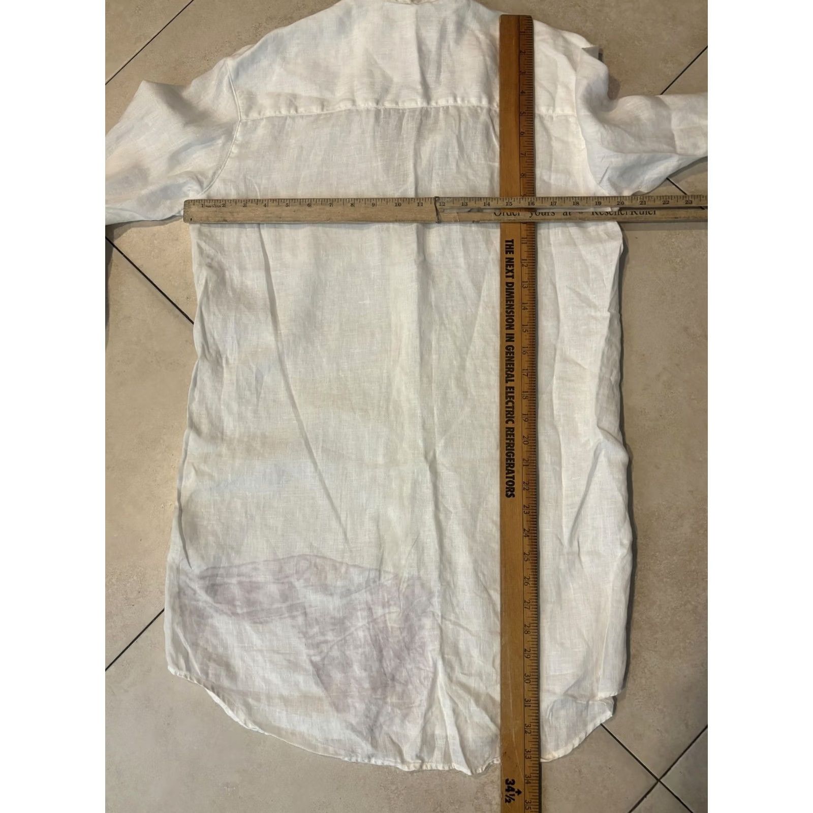 Frank & Eileen VINTAGE? No. Frank & Eileen Shirt Womens XXS White Button-Up Tunic Lightweight Shirt Size XXS / US 00 / IT 34 - 7 Thumbnail