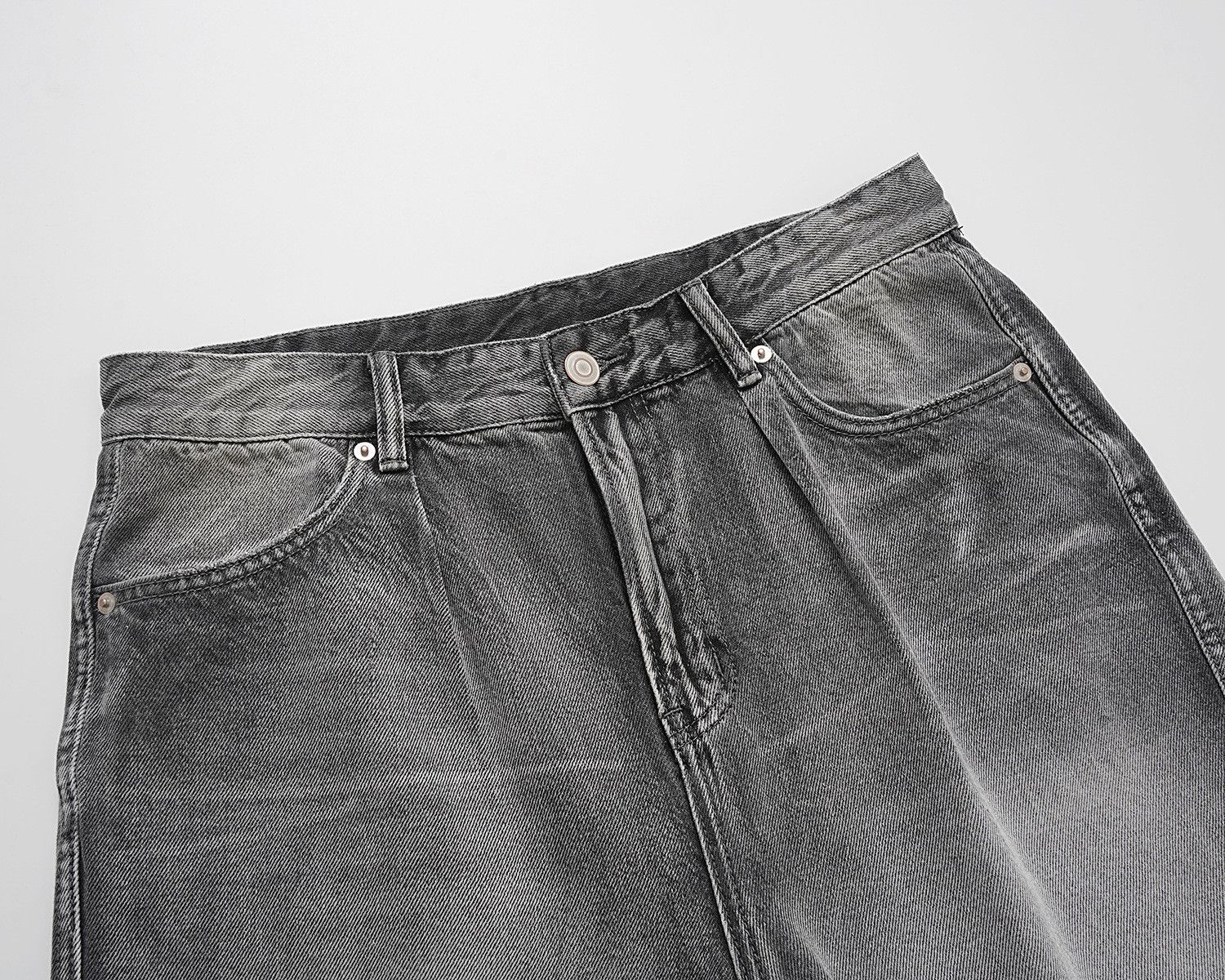 Japanese Brand Washed workwear vintage whisker ripped denim shorts Size US 32 / EU 48 - 3 Thumbnail