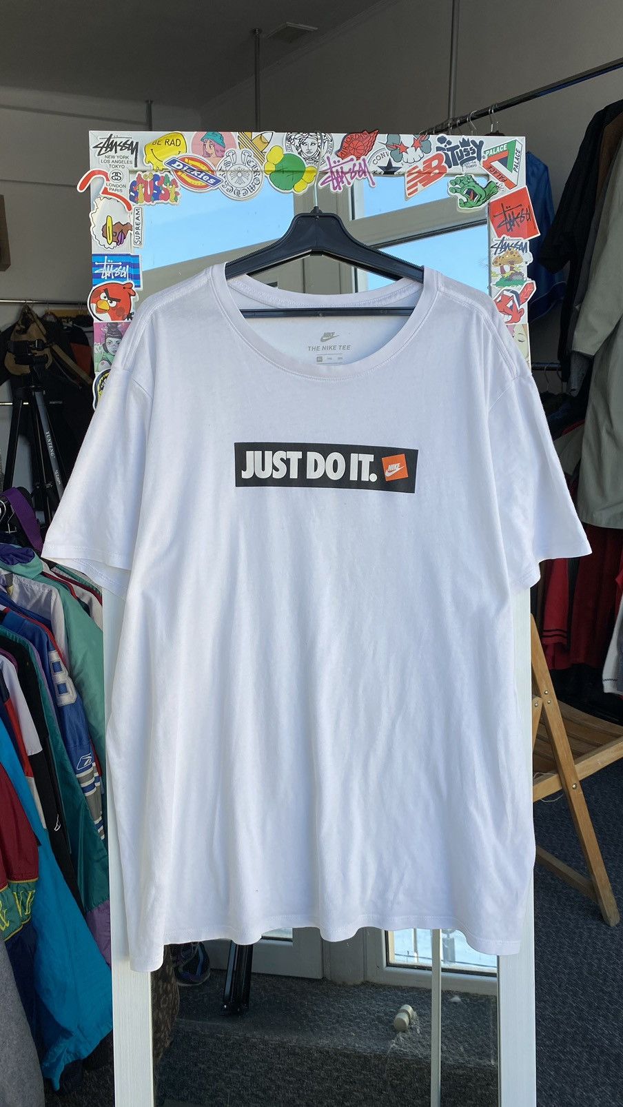 Nike × Vintage Nike Just Do It Logo Tee Shirt Drill Size US XXL / EU 58 / 5 - 1 Thumbnail