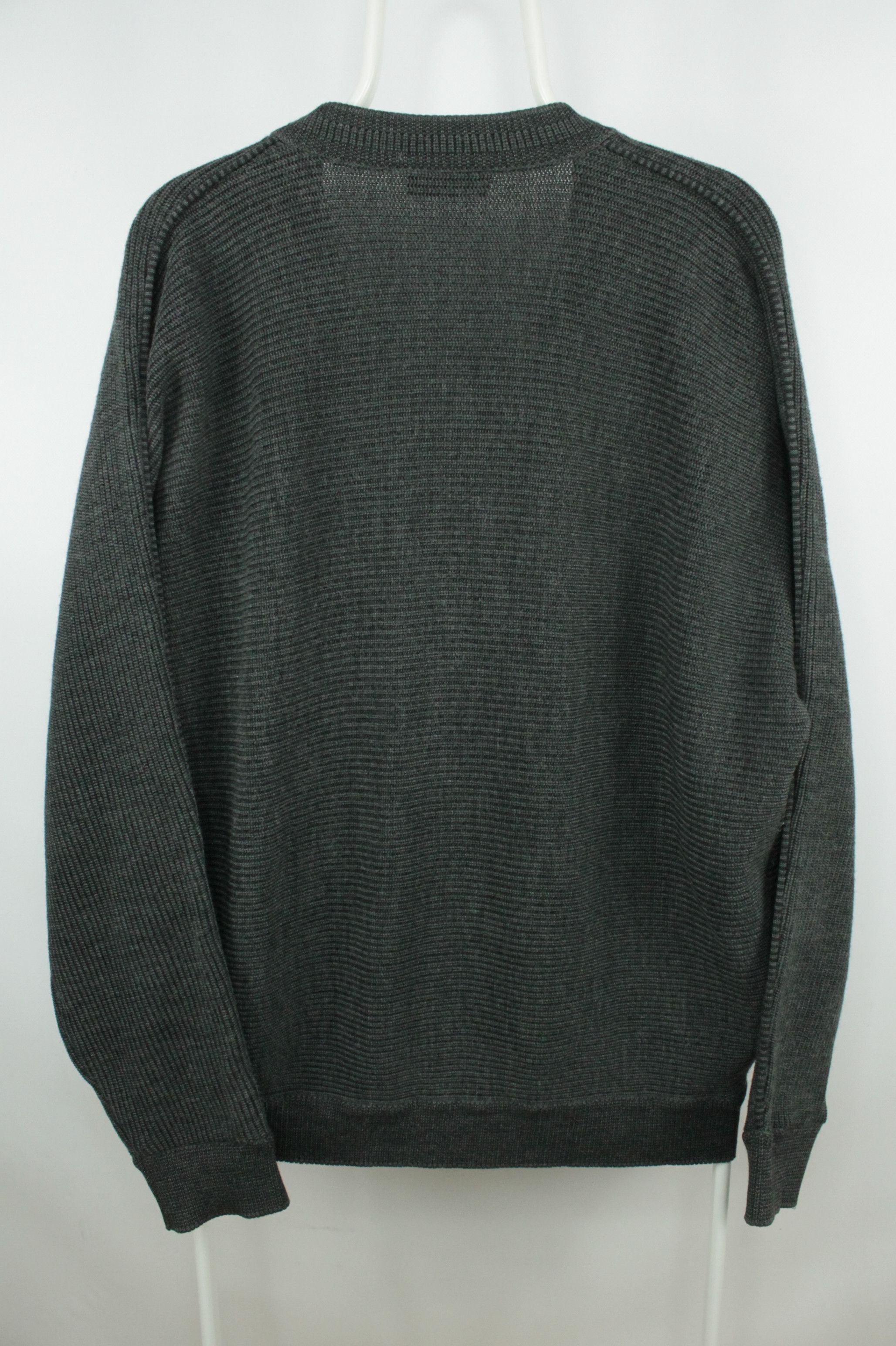 Carlo Colucci Vintage Carlo Colucci Knitwear Gray Wool Cardigan Sweater Size US L / EU 52-54 / 3 - 7 Thumbnail