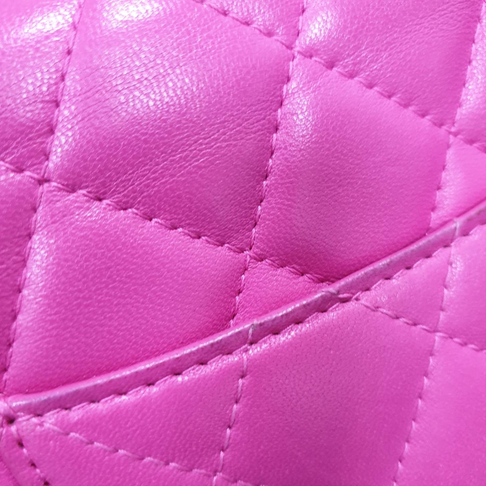 Chanel Chanel Wallet On Chain Pink Leather Size ONE SIZE - 6 Thumbnail