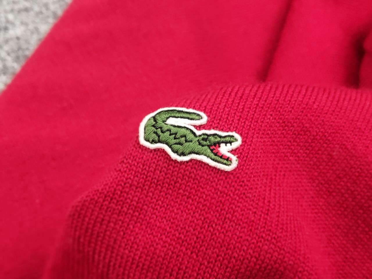 Lacoste Vintage 90's Lacoste Logo Red Wool Turtleneck Sweater Size US XL / EU 56 / 4 - 11 Thumbnail