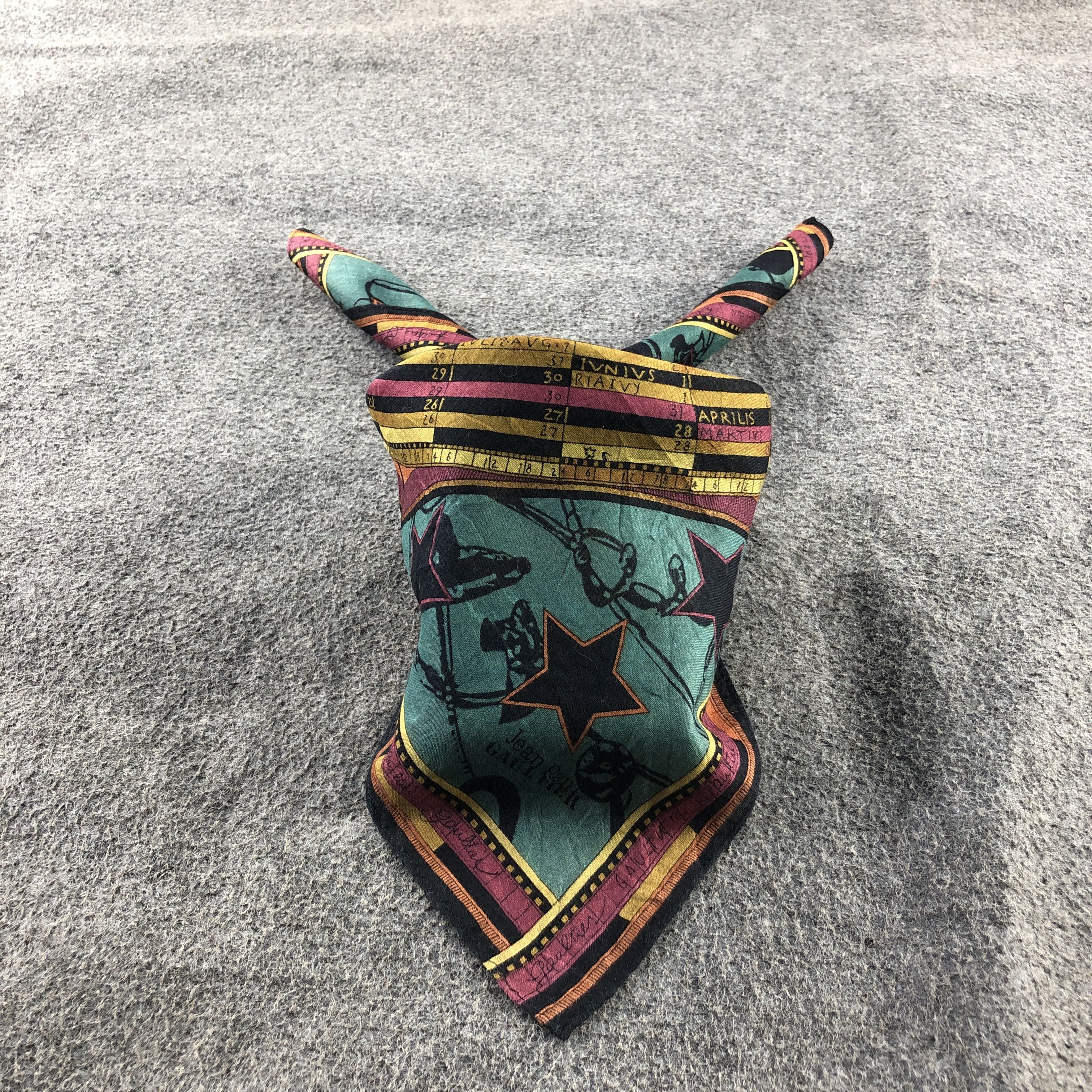 Jean Paul Gaultier Jean Paul Gaultier Handkerchief Neckerchief Bandana H2815 Size ONE SIZE - 2 Thumbnail