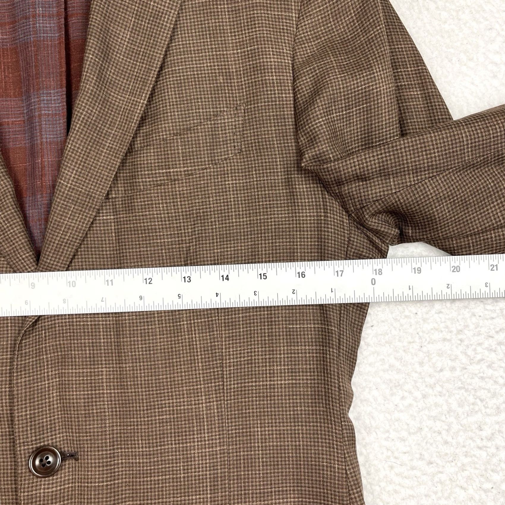 Ermenegildo Zegna Ermenegildo Zegna Sport Coat Jacket Brown Wool Linen Silk EU 48 US 38 Plaid Mens Size US XXS / EU 40 - 6 Thumbnail