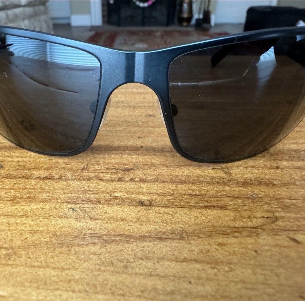 Prada Prada SPR 60F Aviator Sunglasses Black Metal Frame Size ONE SIZE - 4 Thumbnail