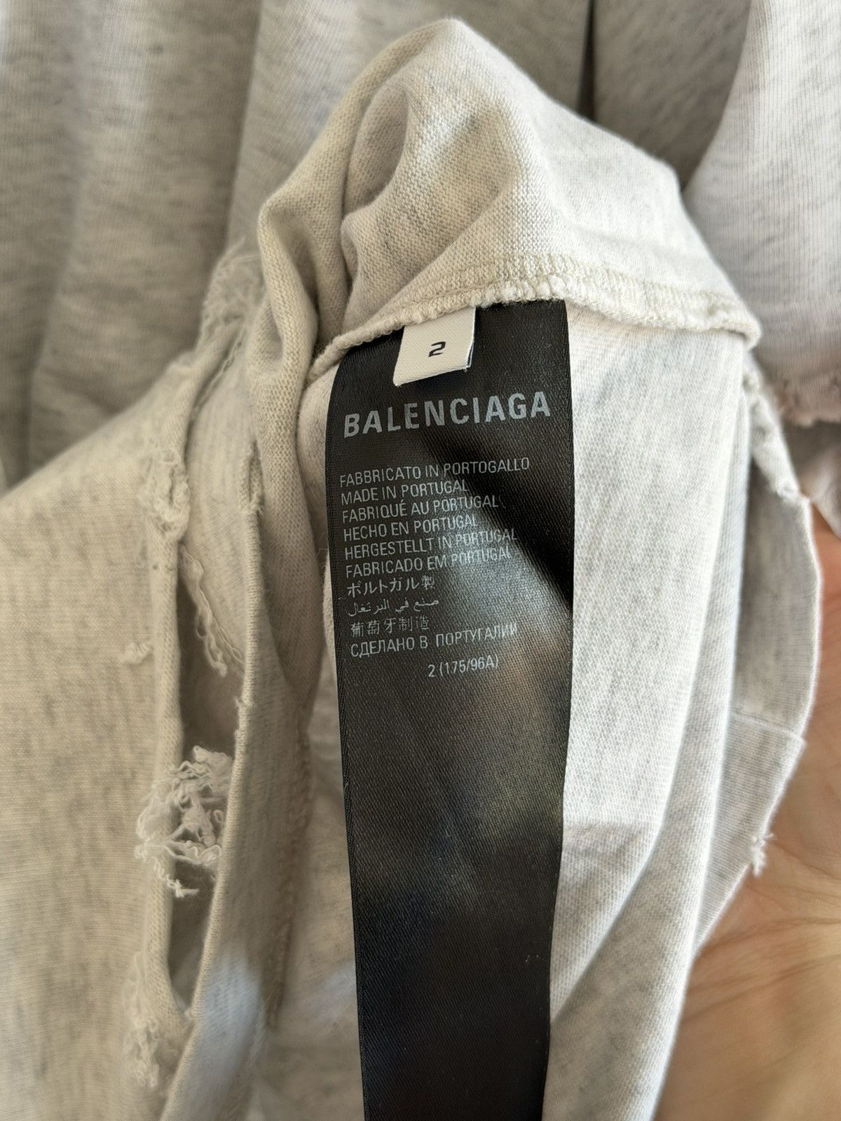 Balenciaga *RARE* BALENCIAGA DEMNA 3B ICON SPORT DESTROY T-SHIRT Size US M / EU 48-50 / 2 - 10 Thumbnail