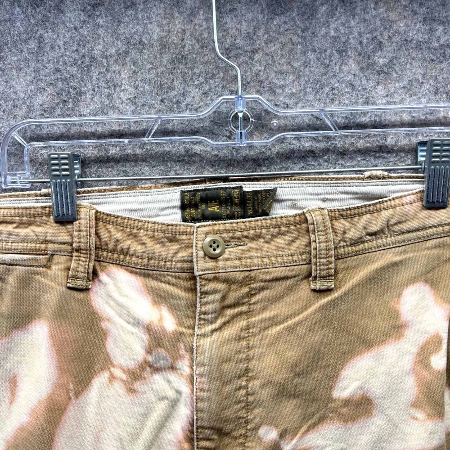 American Eagle Outfitters American Eagle Outfitters Pants Men 34x32 Chino Flat Front Beige Khaki Casual Vintage No Size US 34 / EU 50 - 4 Thumbnail