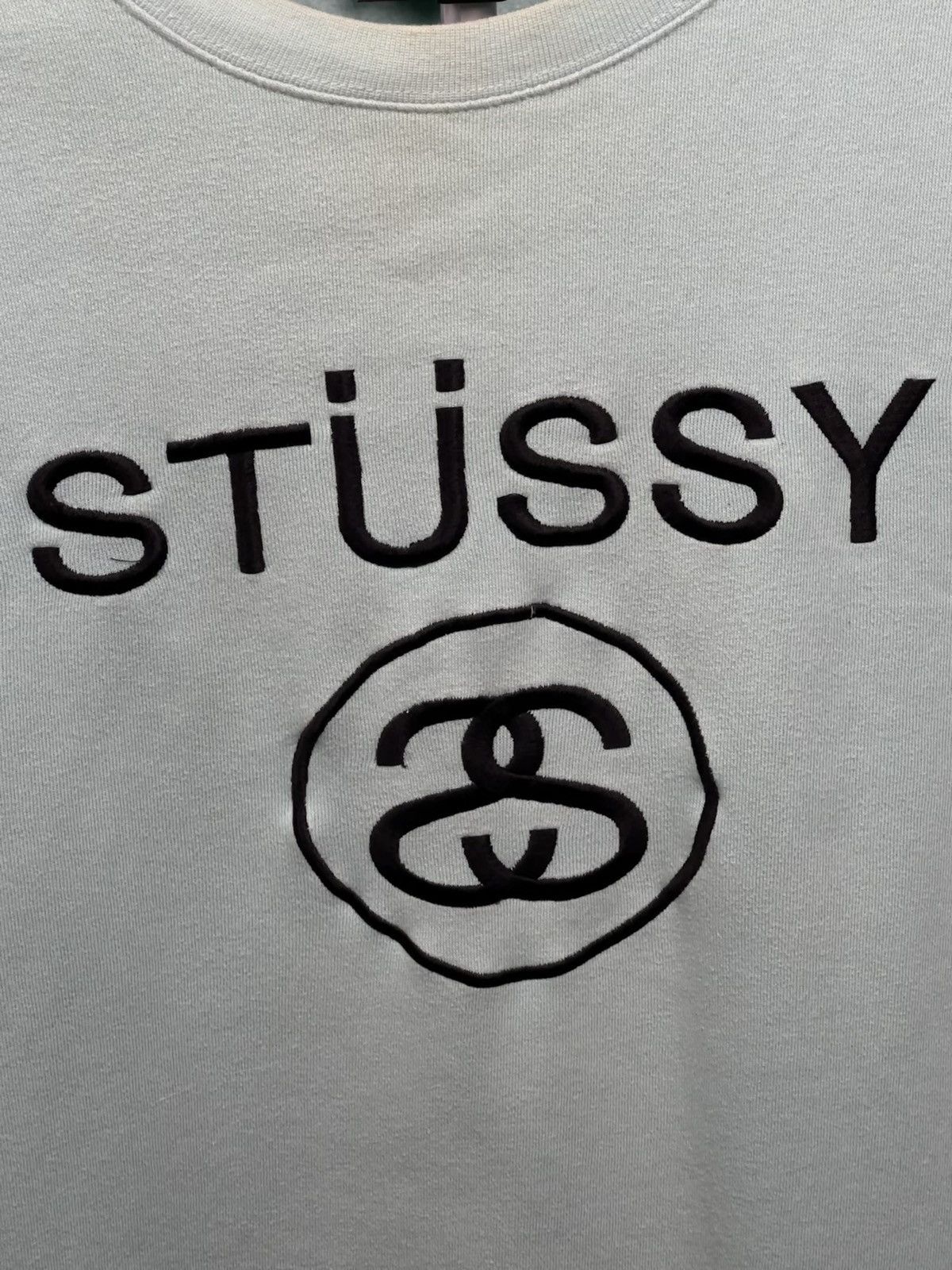 Stussy Stüssy mint sweatshirt crew neck Size US L / EU 52-54 / 3 - 4 Thumbnail