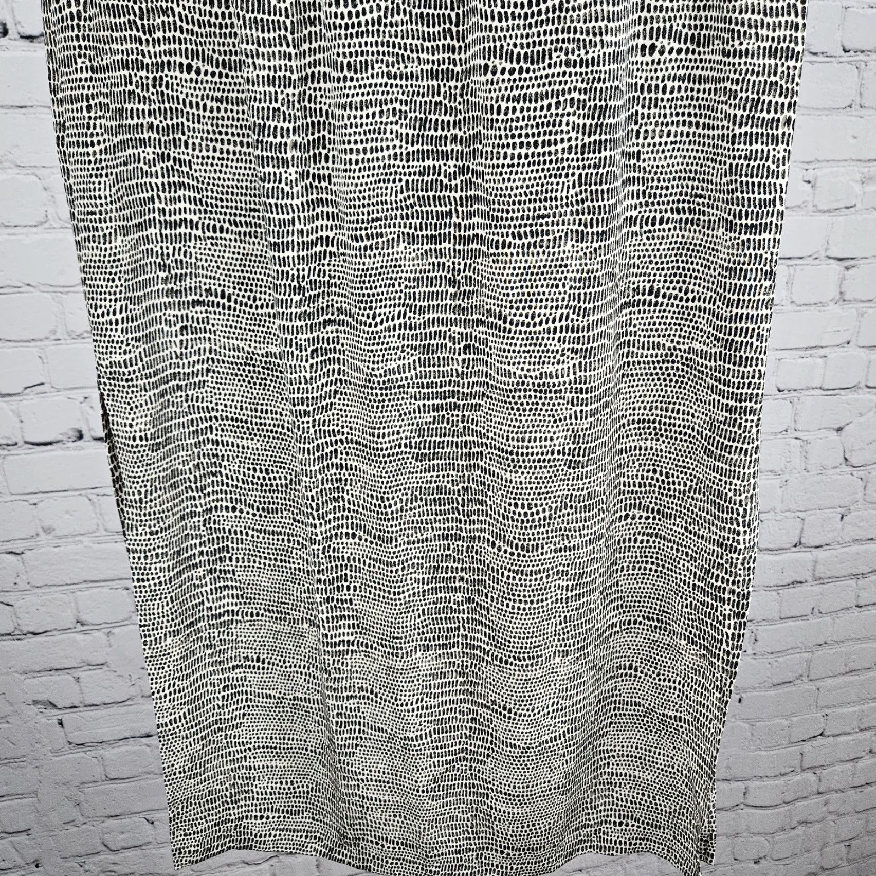 Vintage Allison Taylor Skirt Women 100% Silk Midi Beige Brown Animal Print Slit Drawstring Elastic Waist Small S Bohemian 90s Spring Summer Fall Size 28" / US 6 / IT 42 - 5 Thumbnail