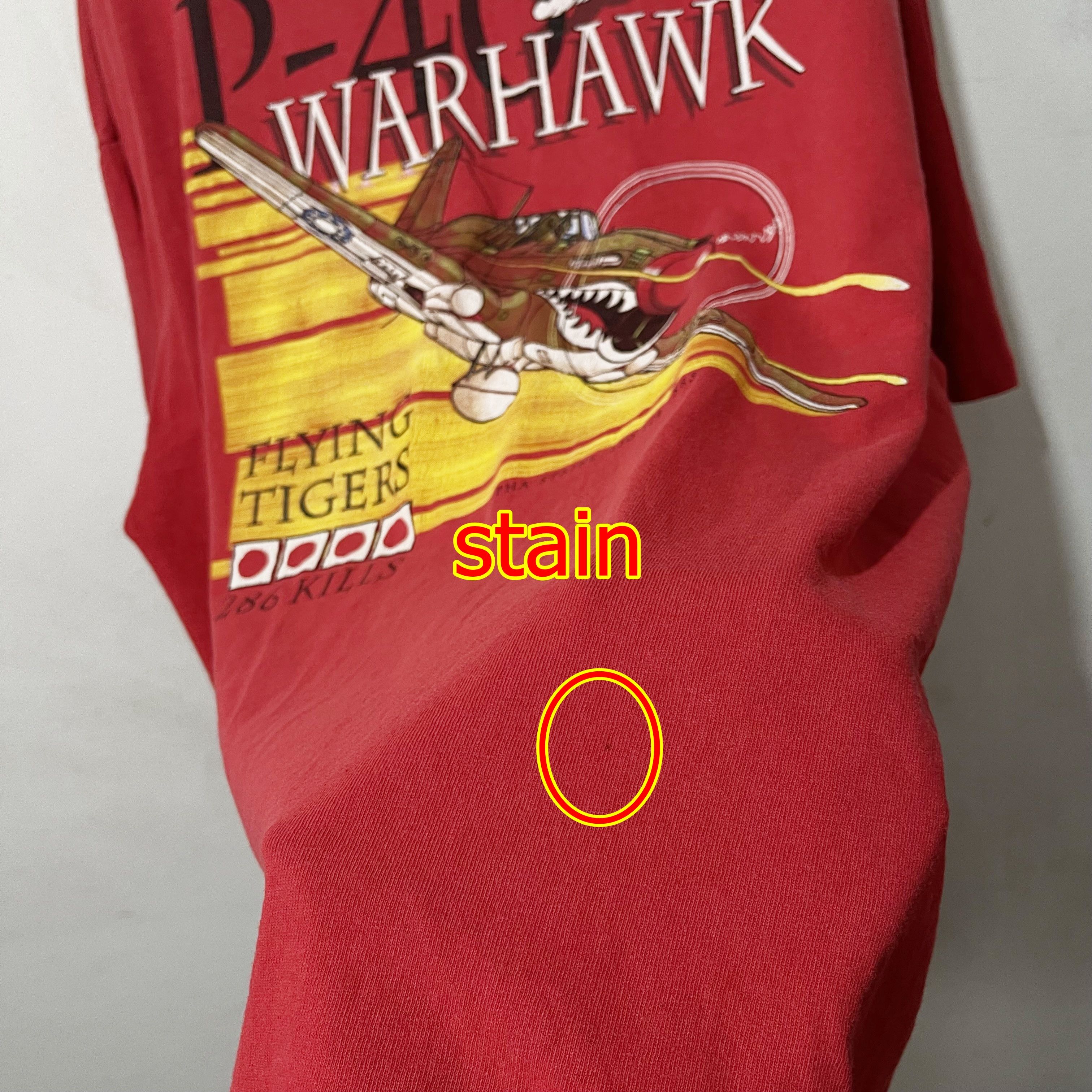 Vintage Vintage 90s P-40 Warhawk T-Shirt Size US XXL / EU 58 / 5 - 10 Thumbnail