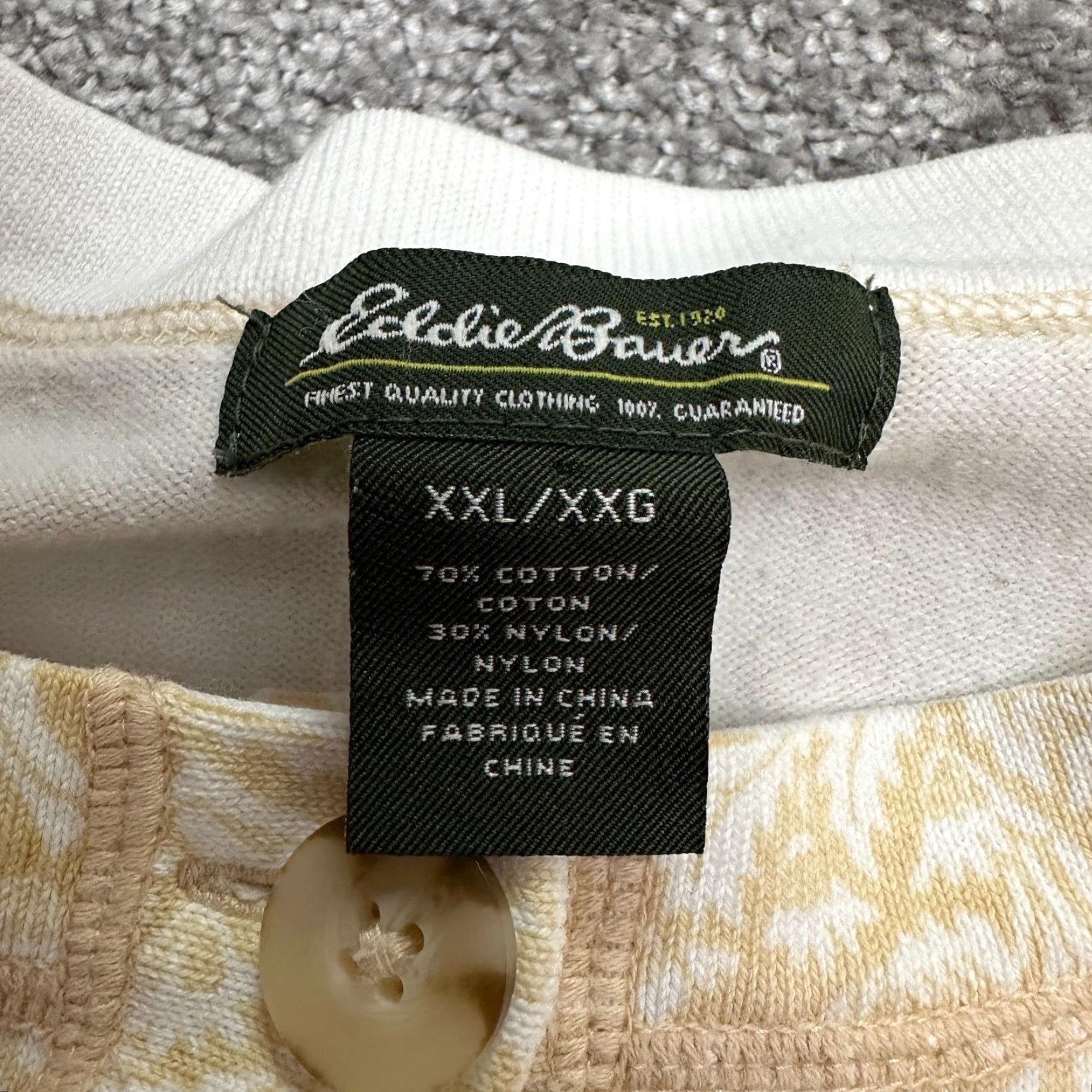 Eddie Bauer EDDIE BAUER Cardigan Sweater Women 2XL Yellow White Floral Button Down Casual Outdoor Size XXL / US 16-18 / IT 52-54 - 5 Thumbnail