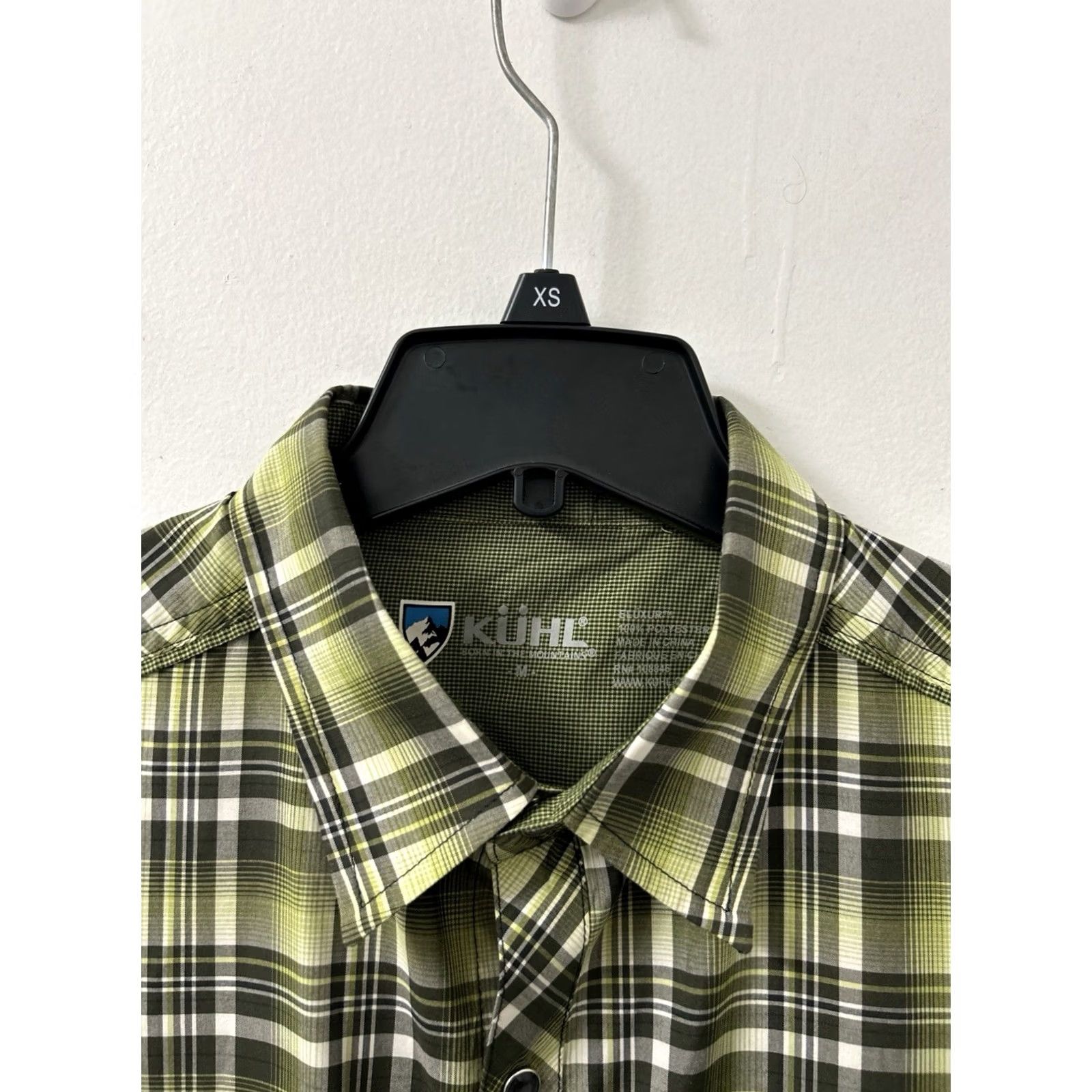 Vintage Kuhl Eluxur Shirt Mens M Green Plaid Button Down Pockets S/S Outdoor Casual Lightweight Moisture Wicking Size US M / EU 48-50 / 2 - 5 Thumbnail