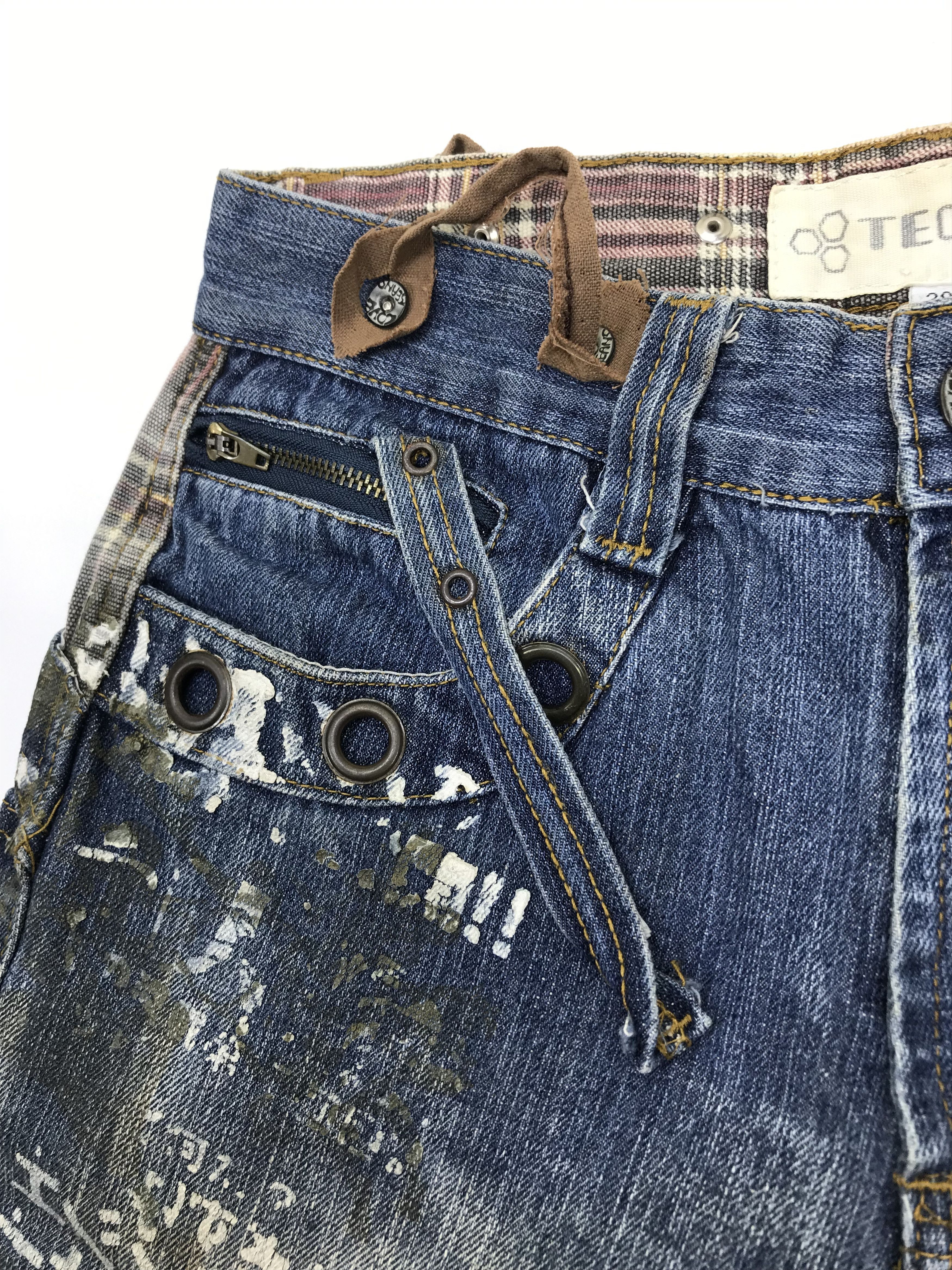 Beauty Beast Vintage Japanese Techno Seditionaries Distressed Cargo Jeans Size US 28 / EU 44 - 12 Thumbnail