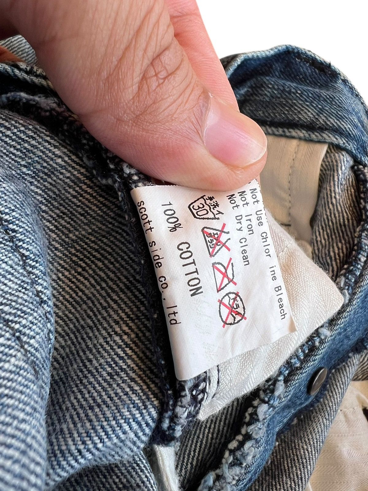Japanese Brand Vintage Japanese Brand Burden Flare Distressed Painted Jean Size US 30 / EU 46 - 19 Thumbnail