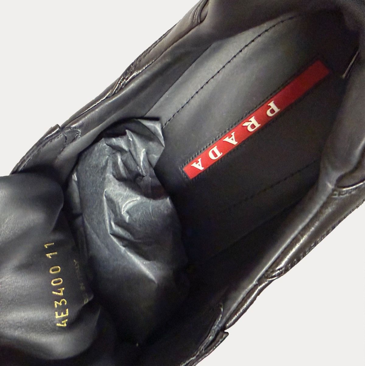 Prada Prada America’s Cup Nappa Leather Sneakers – Black – Size 11 Size US 11 / EU 44 - 5 Thumbnail