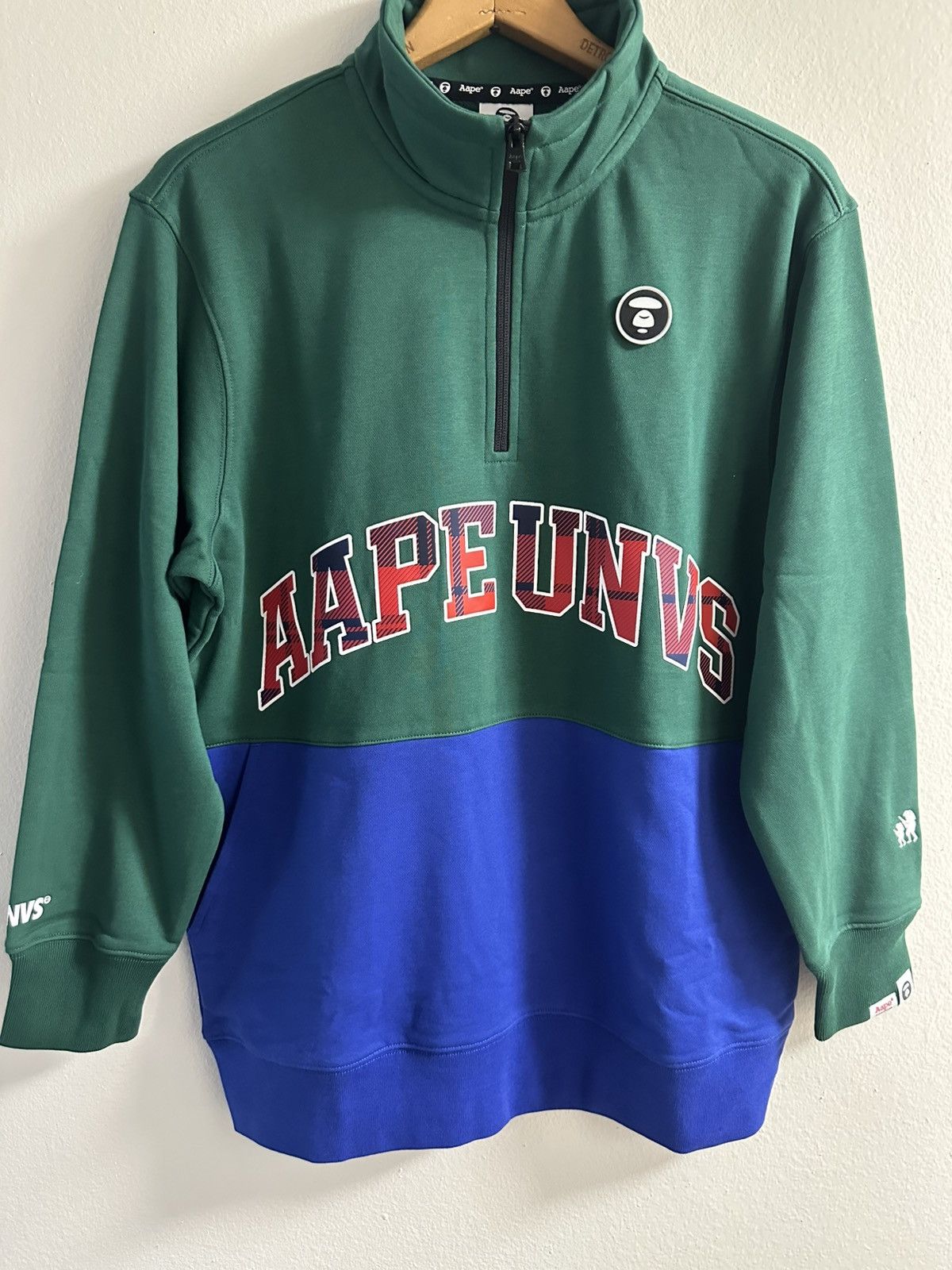 Aape × Bape AAPE by A Bathing Ape 1/4 Zip Sweatshirt. New & Authentic Size US XXS / EU 40 - 1 Thumbnail