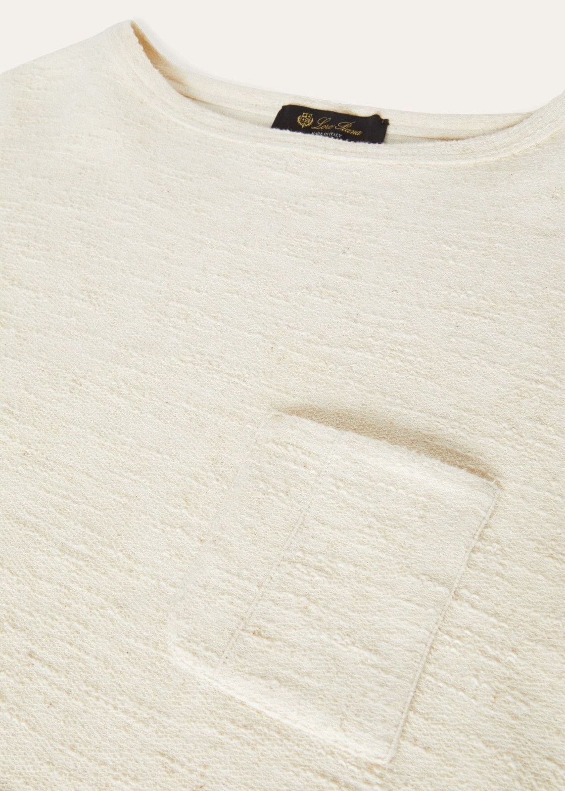 Loro Piana o1srvl11e0824 Tacna Sweatshirt in Off White Size L / US 10 / IT 46 - 3 Thumbnail