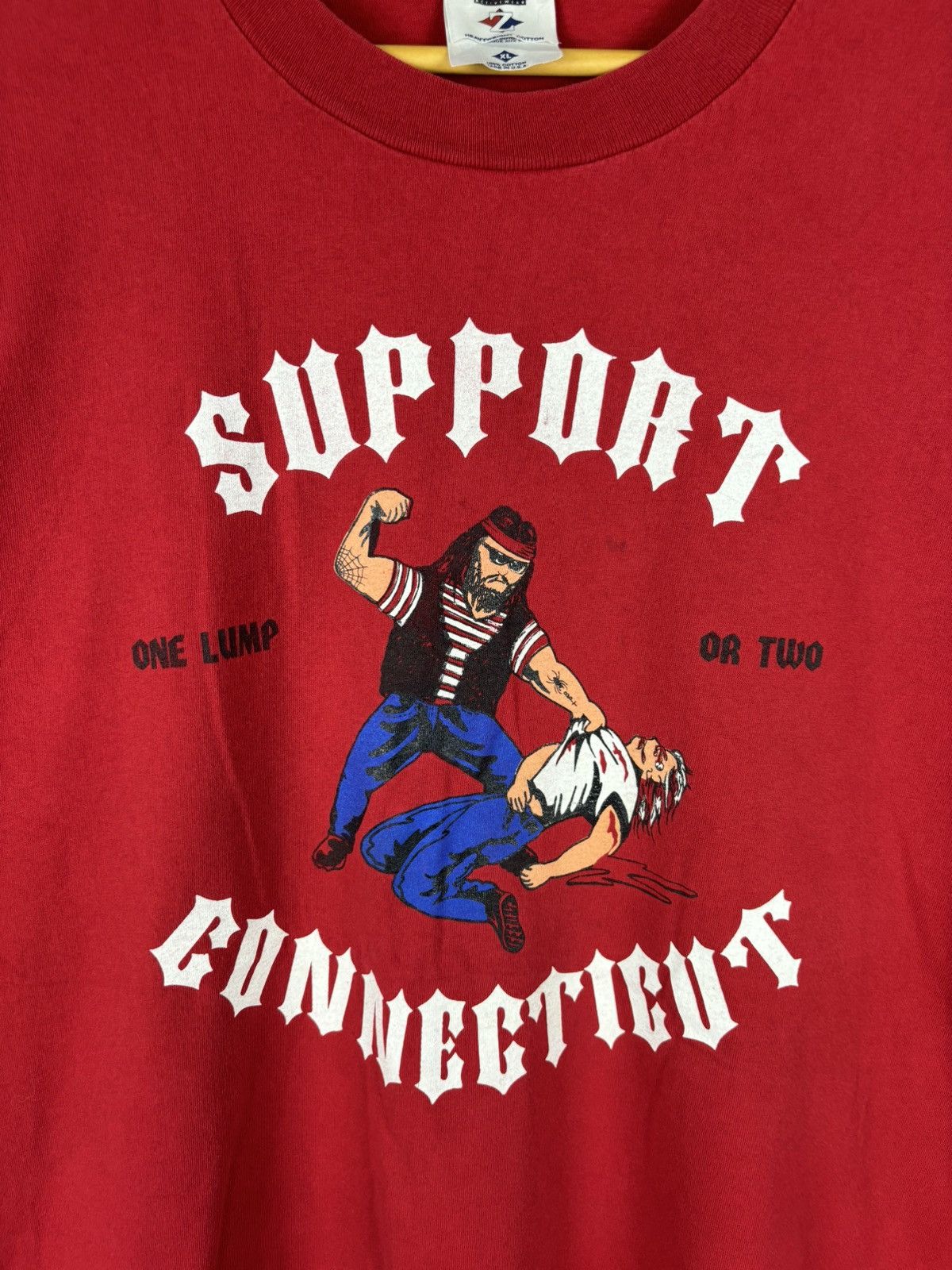 Vintage Vintage Support Connecticut Rare Tee Size US L / EU 52-54 / 3 - 3 Thumbnail