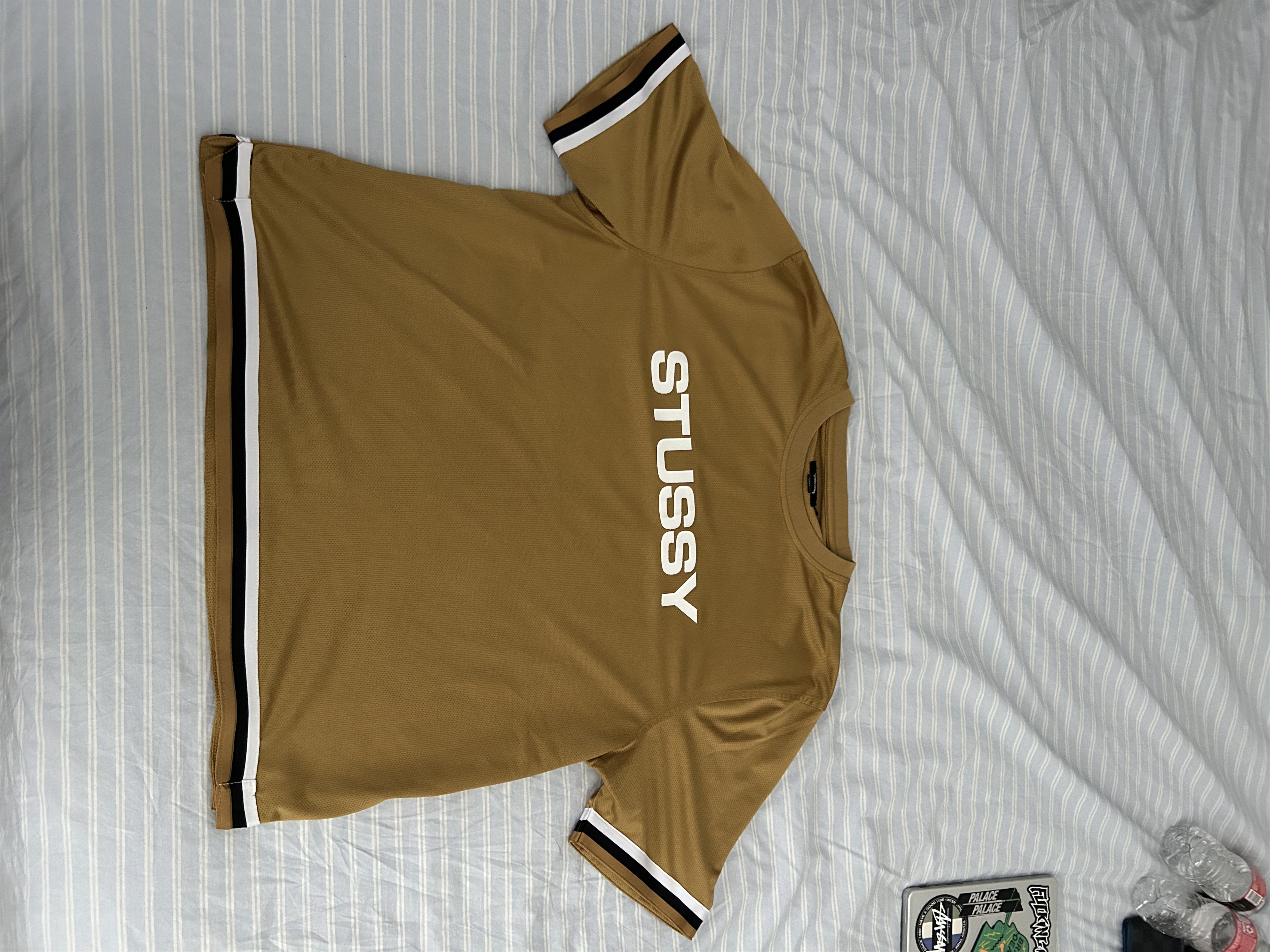 Stussy Stussy Mesh Sports Jersey /gold white Size US L / EU 52-54 / 3 - 1 Thumbnail