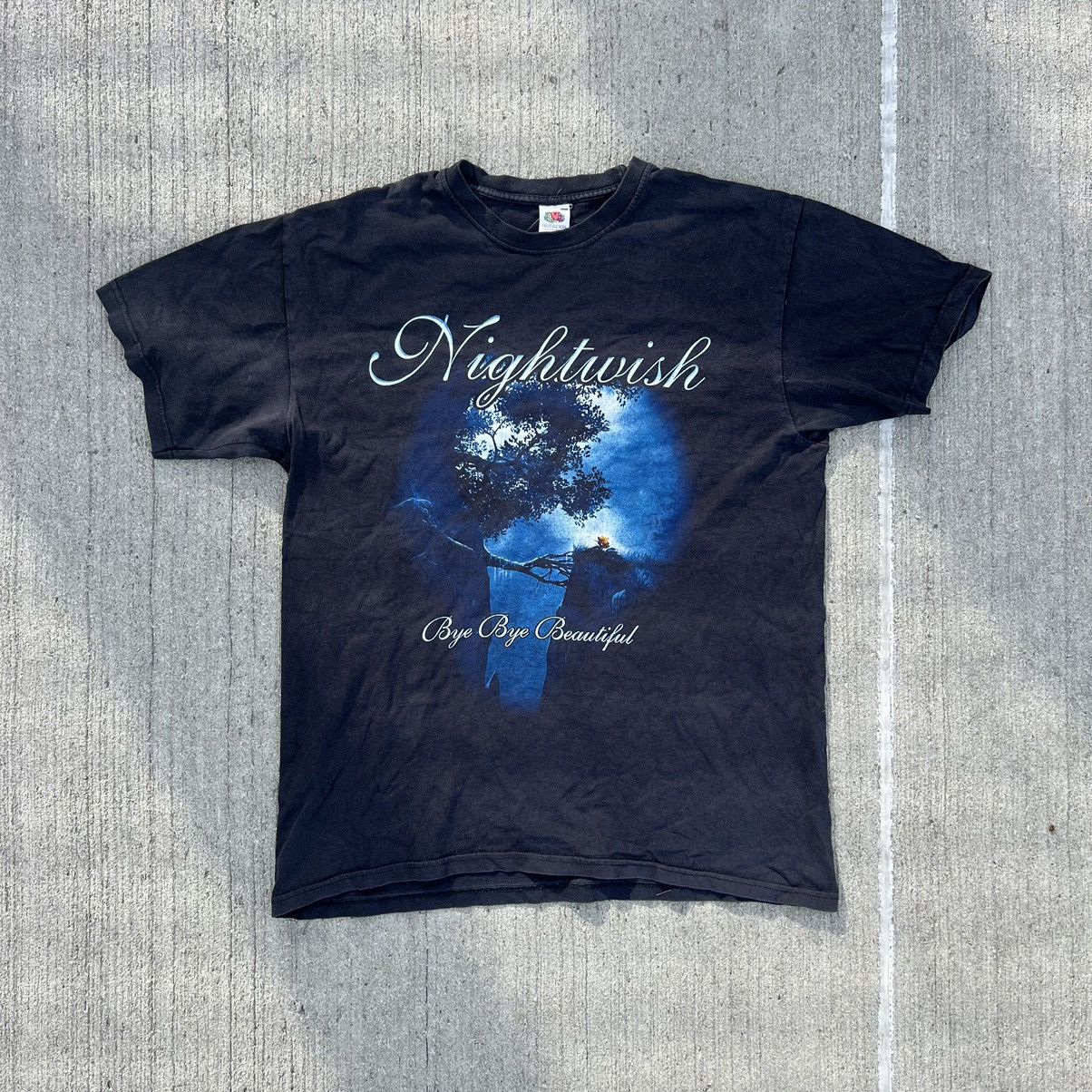 Band Tees × Vintage Vintage Nightwish Faded Band Tee Rare T-Shirt 00’s Size US L / EU 52-54 / 3 - 1 Thumbnail