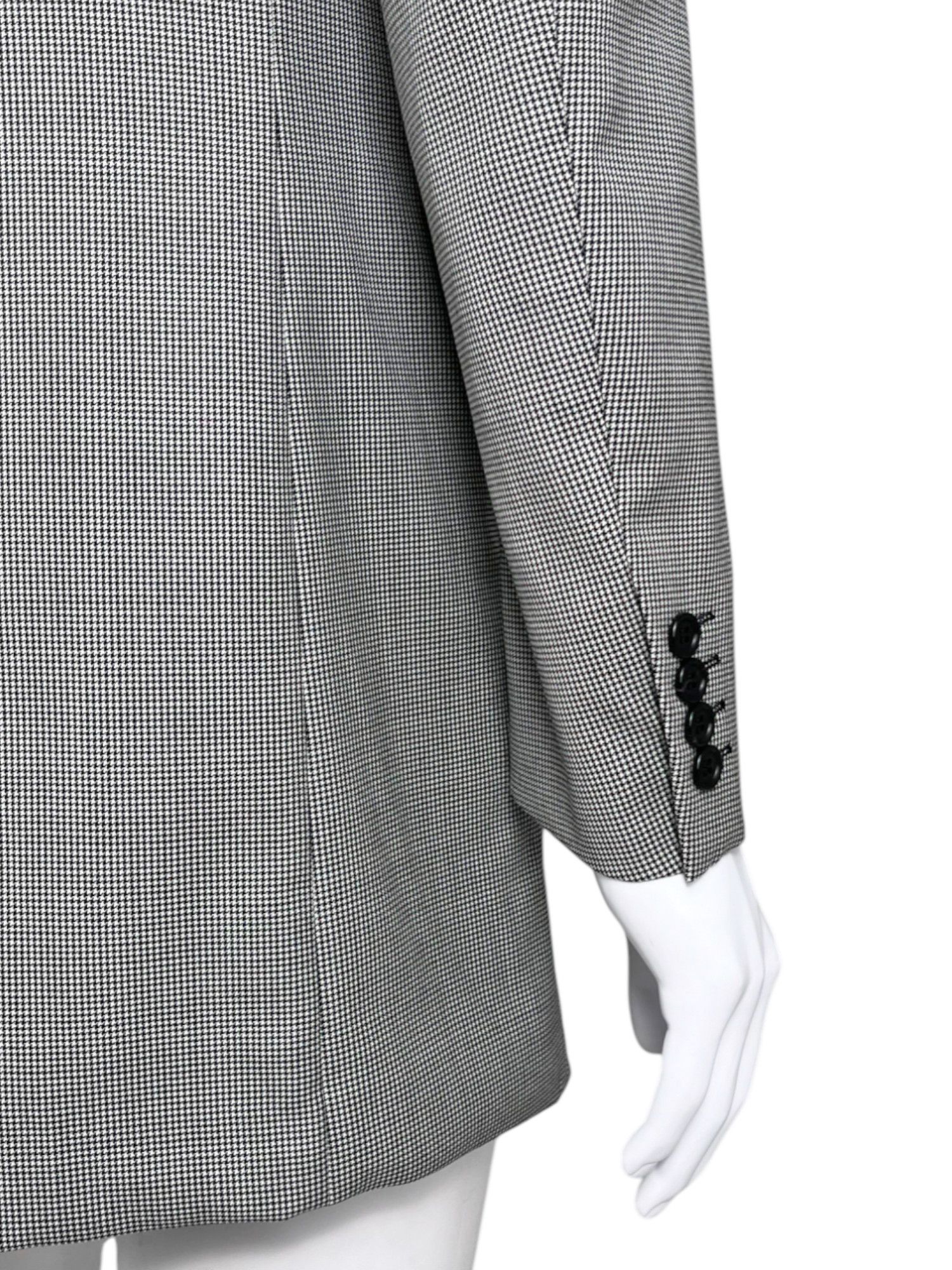 Comme des Garcons Homme Deux S/S 2021 Tartan Studded Grey Coat Size US S / EU 44-46 / 1 - 9 Thumbnail