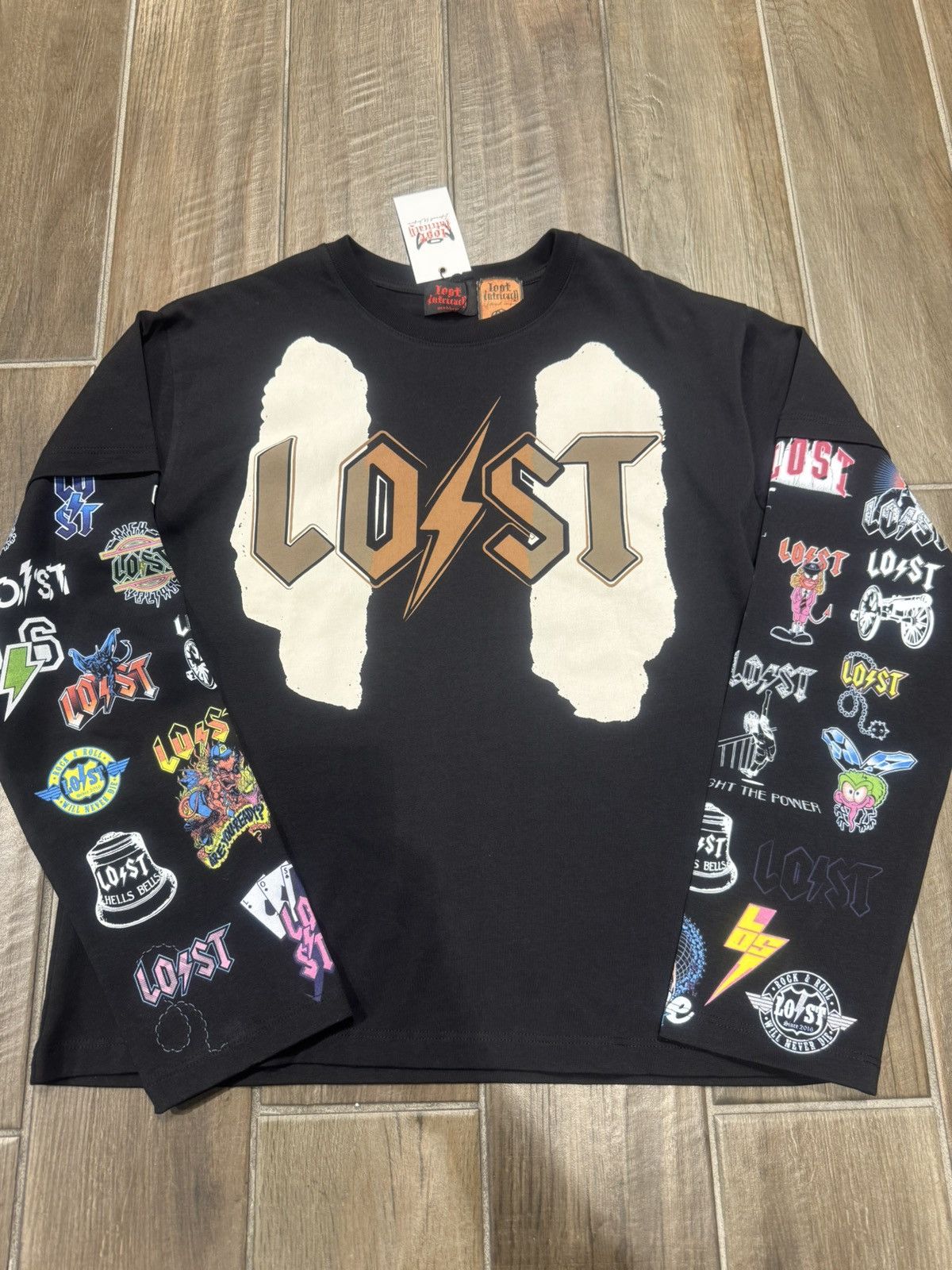 LOST INTRICACY Lost Intricacy "Logos" Black Long Sleeve Size US M / EU 48-50 / 2 - 1 Thumbnail