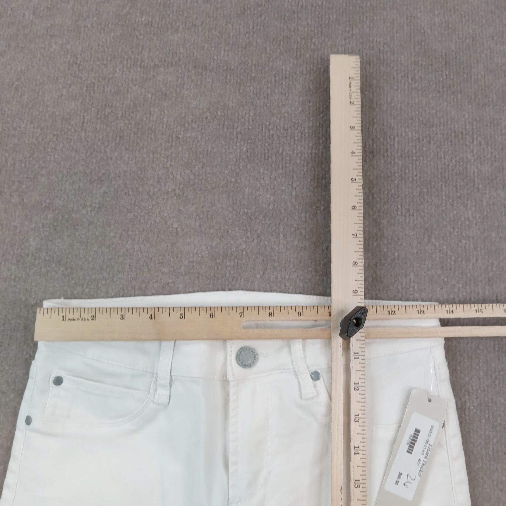 Vintage Articles of Society Women's White Skinny Jeans Size 26 Stretch Casual Size 26" / US 2 / IT 38 - 4 Thumbnail
