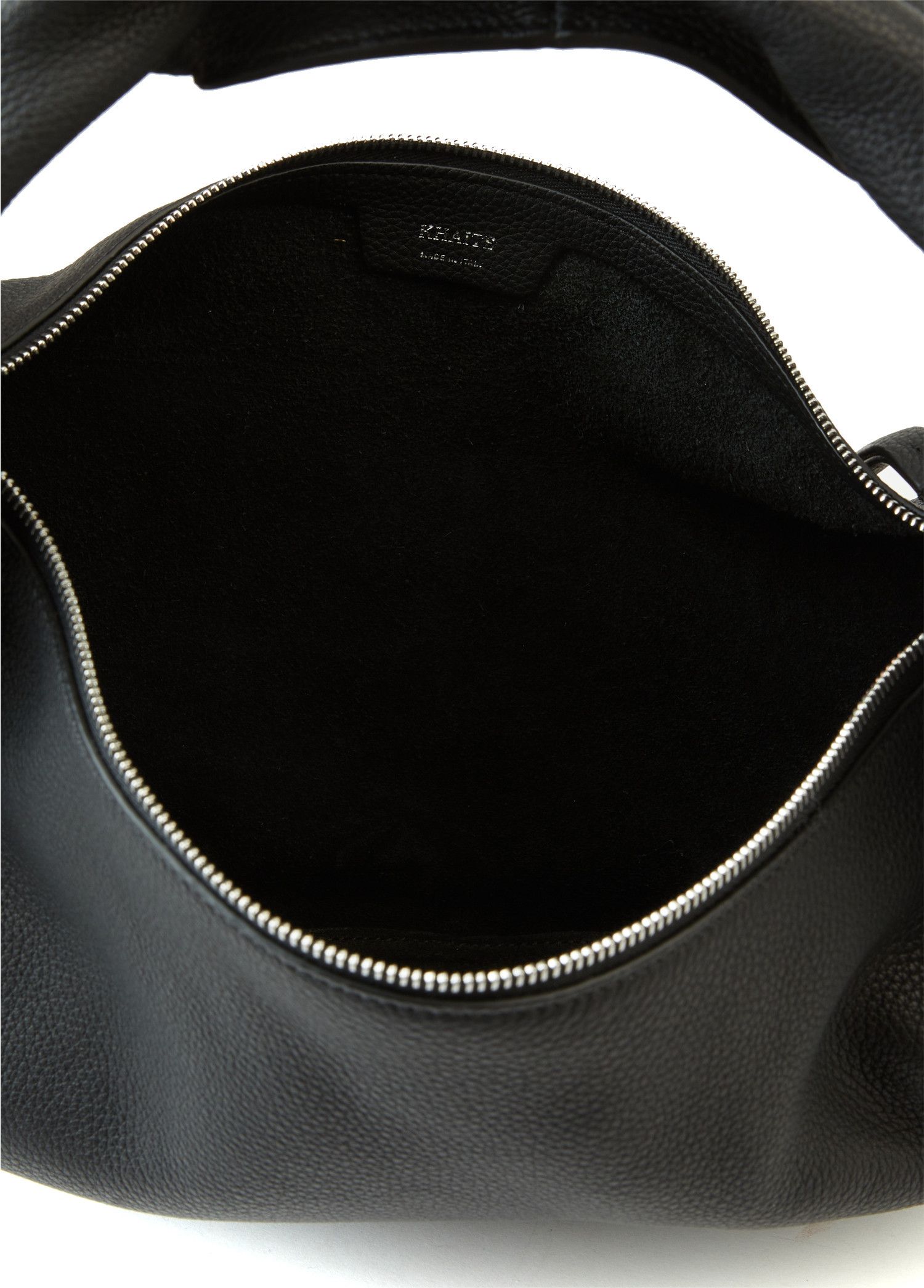 KHAITE KHAITE Olivia medium black grained leather hobo bag Size ONE SIZE - 4 Thumbnail