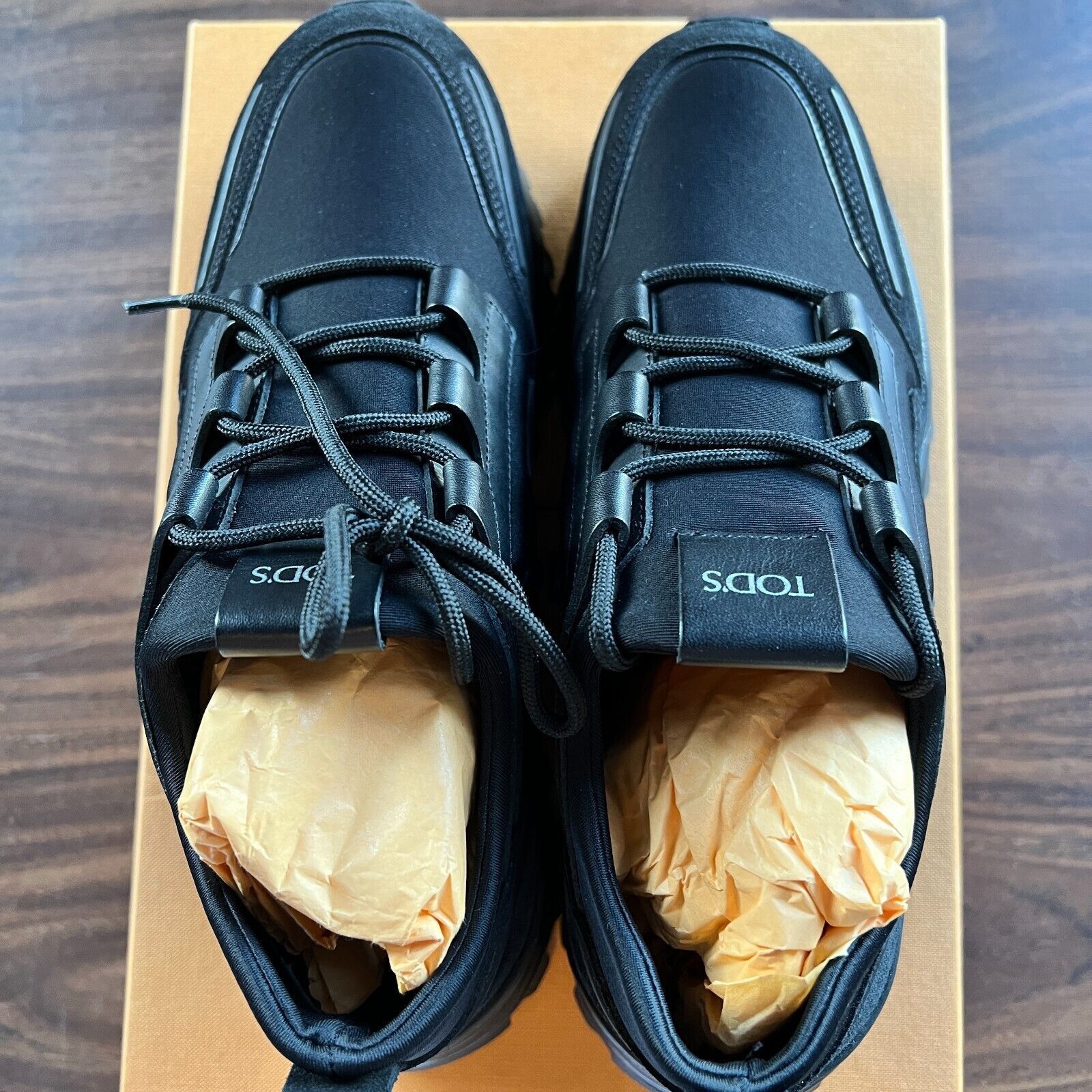 Tod's Tod's Men's Allacciata Black Sport Sneakers NIB 490EUR 6.5 Size US 8 / EU 41 - 5 Thumbnail