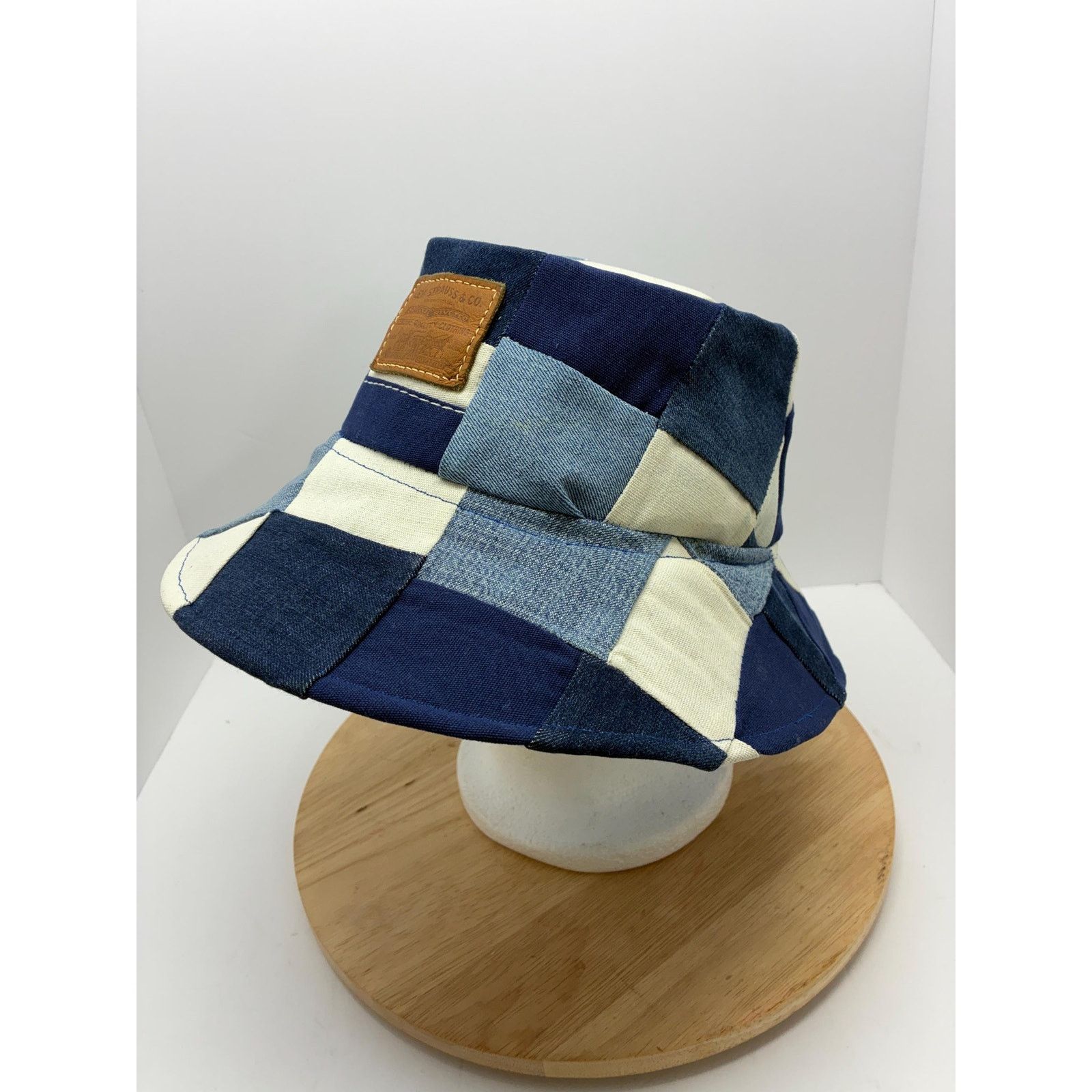 Other Upcycled Denim Patchwork Bucket Hat | Can't Top That Hat Co. Size ONE SIZE - 3 Thumbnail