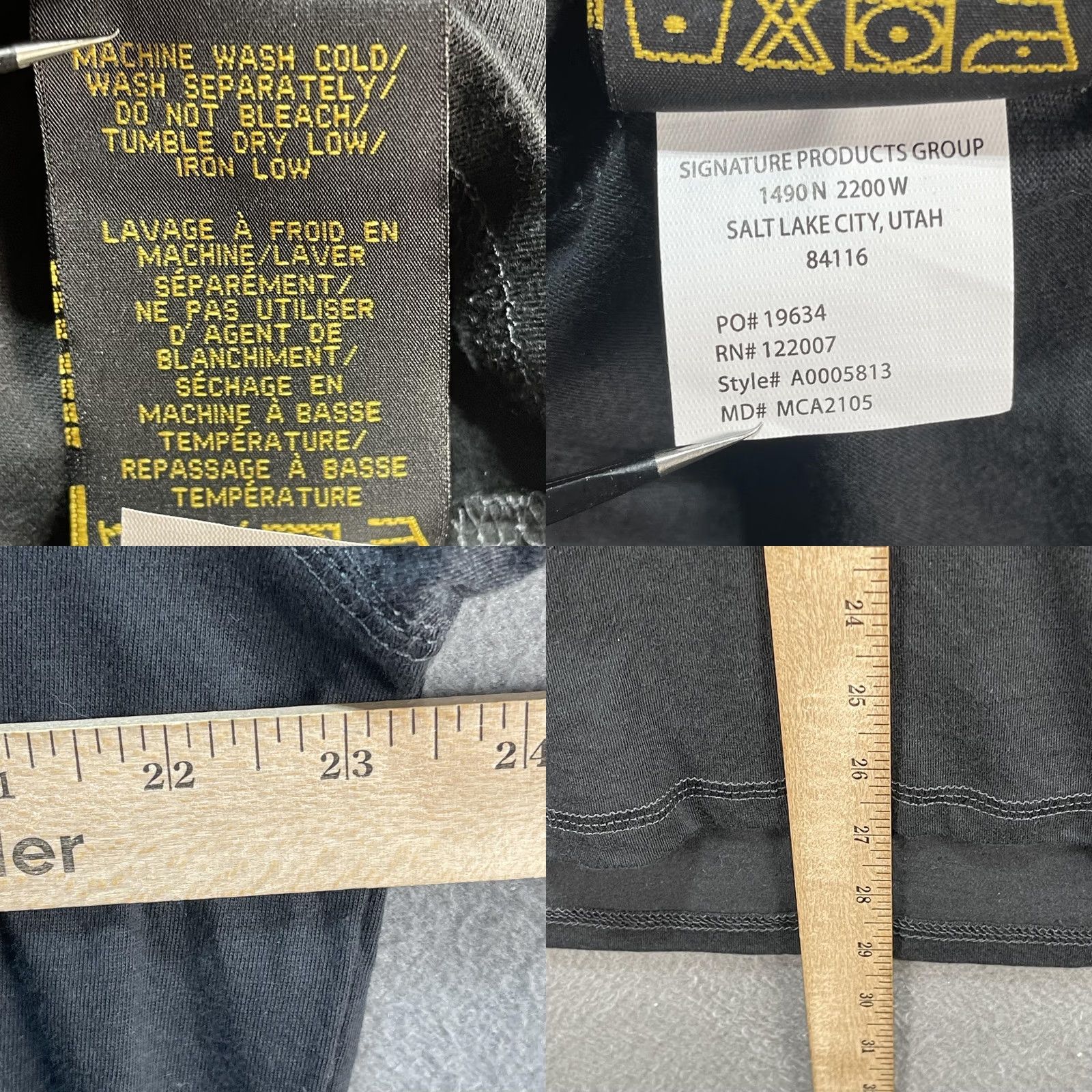 Vintage Browning Shirt Mens Large Gray Hooded Long Sleeve Raglan Buckmark Flag Graphic Size US L / EU 52-54 / 3 - 8 Thumbnail