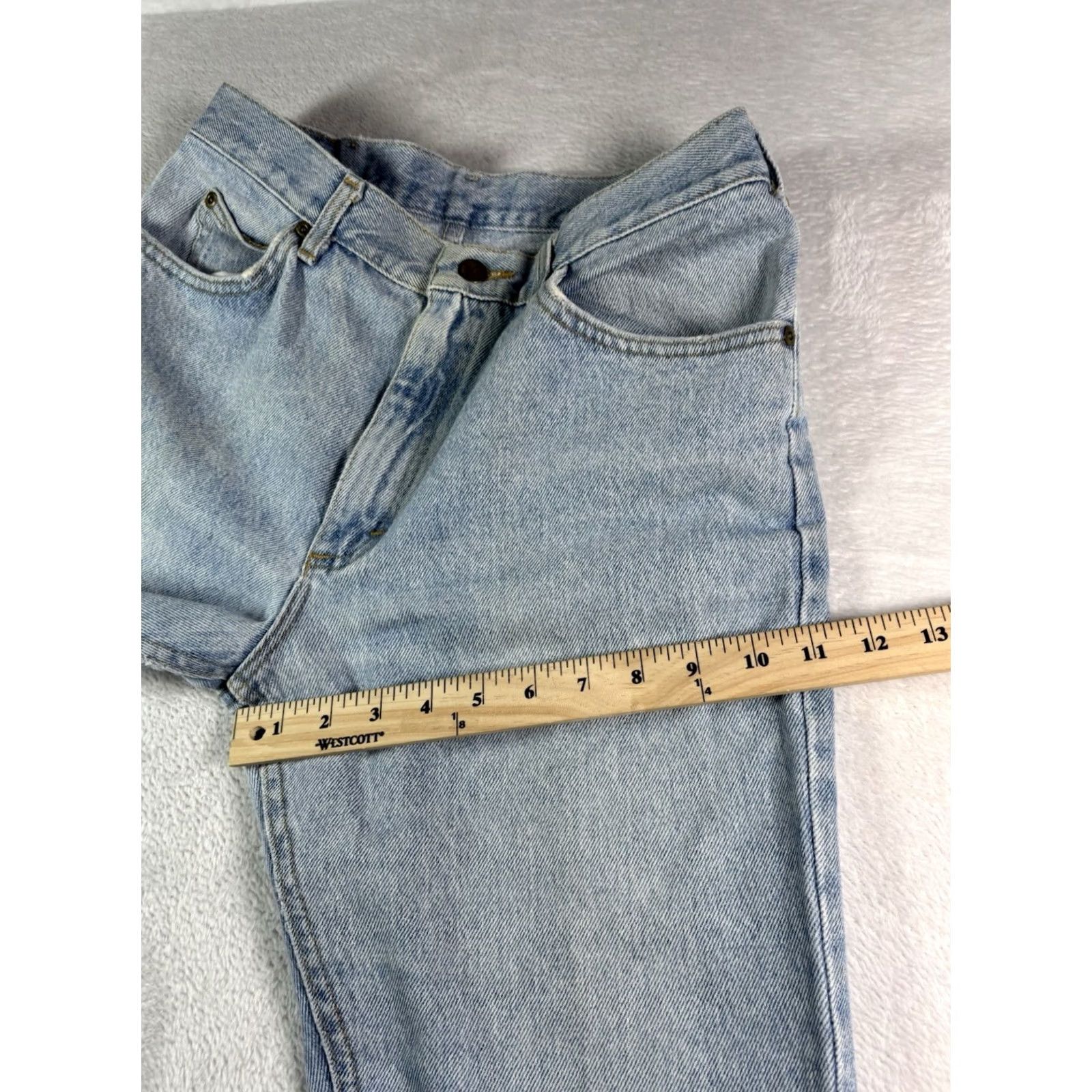 Lee VINTAGE Lee Jeans Men’s Straight Leg Size 32x30 Light Blue Wash USA 5-Pocket Denim Jeans Regular Fit Size US 32 / EU 48 - 6 Thumbnail