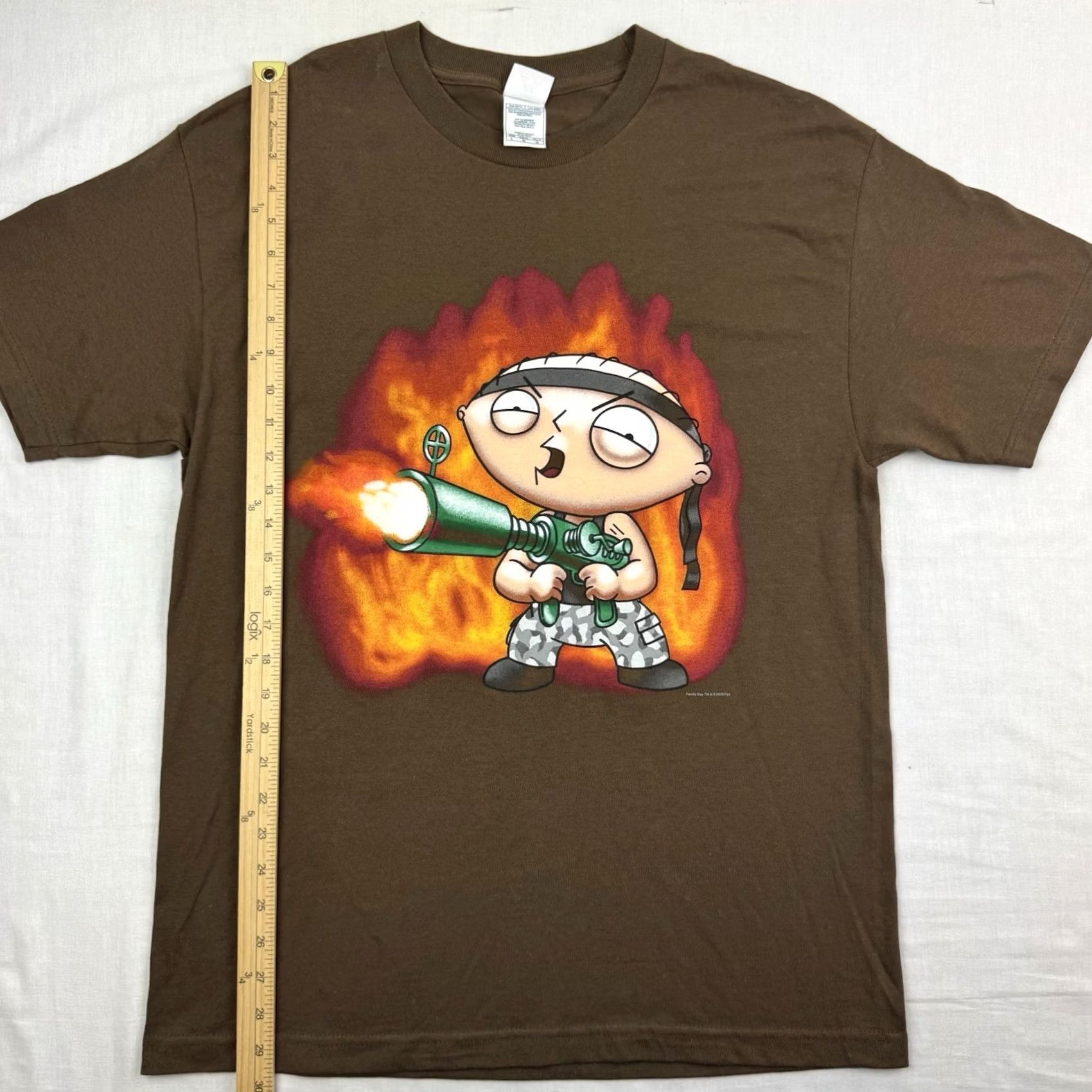 Vintage VINTAGE Stewie Family Guy T Shirt Adult Large Brown Cotton Crew Neck Short Sleeve Alstyle 90s Y2K Fox Mens Size US L / EU 52-54 / 3 - 6 Thumbnail