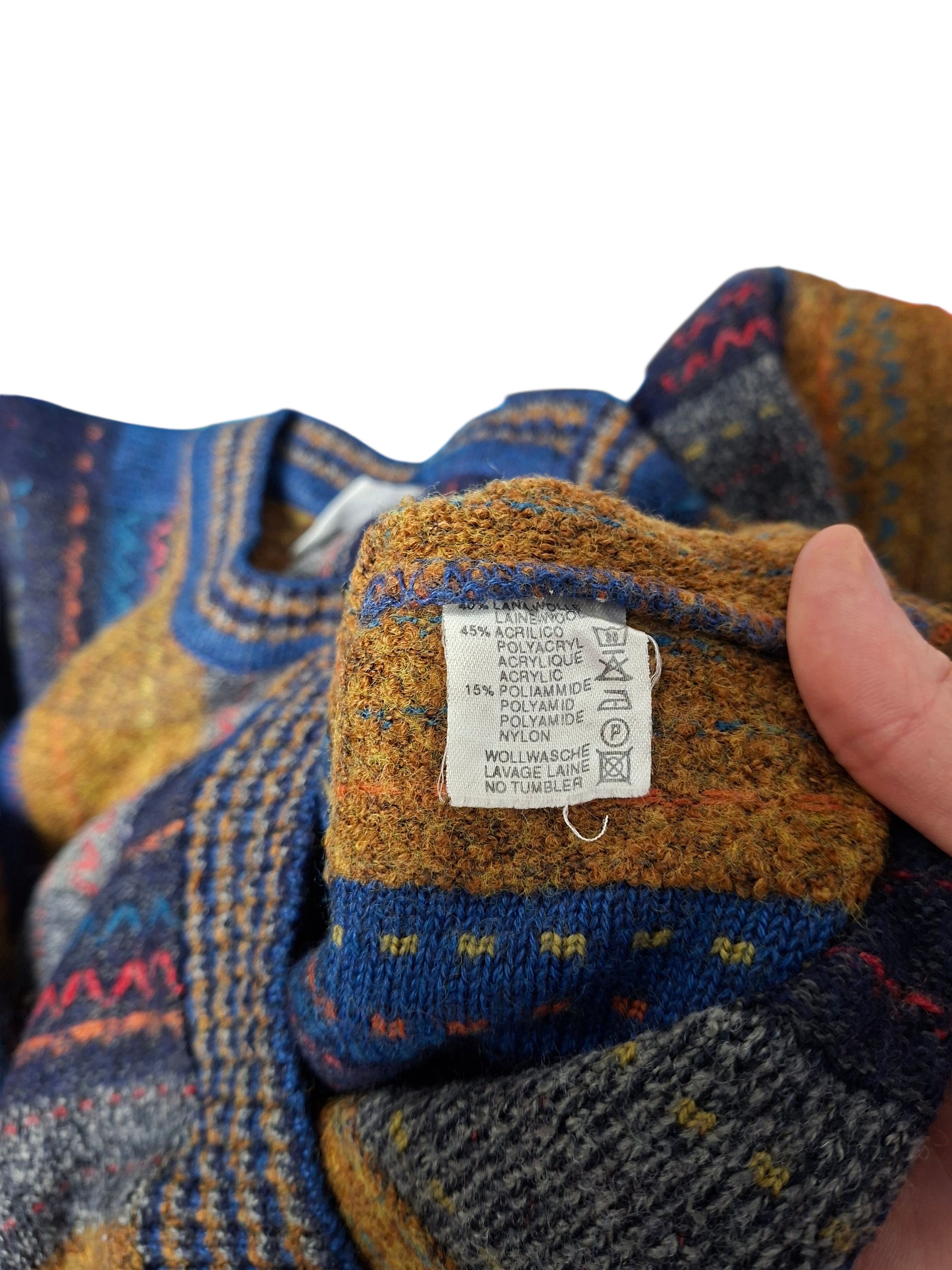 Other MONELLO VINTAGE COOGI STYLE MADE IN ITALY WOOL SWEATER Size US L / EU 52-54 / 3 - 4 Thumbnail