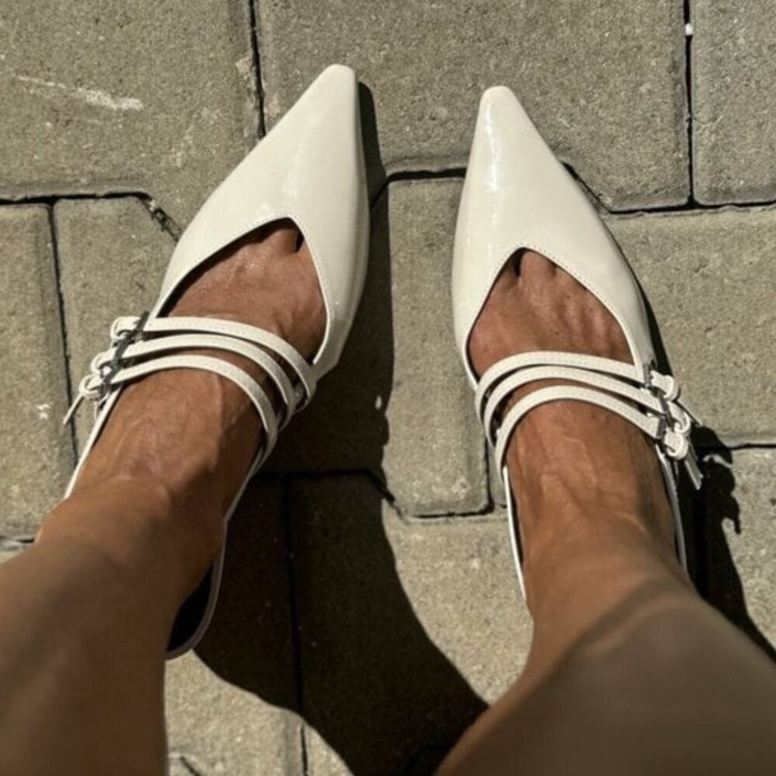 Zara HOT TREND!!! ZARA Pointed Toe Buckled Heels Size US 8 / IT 38 - 8 Thumbnail