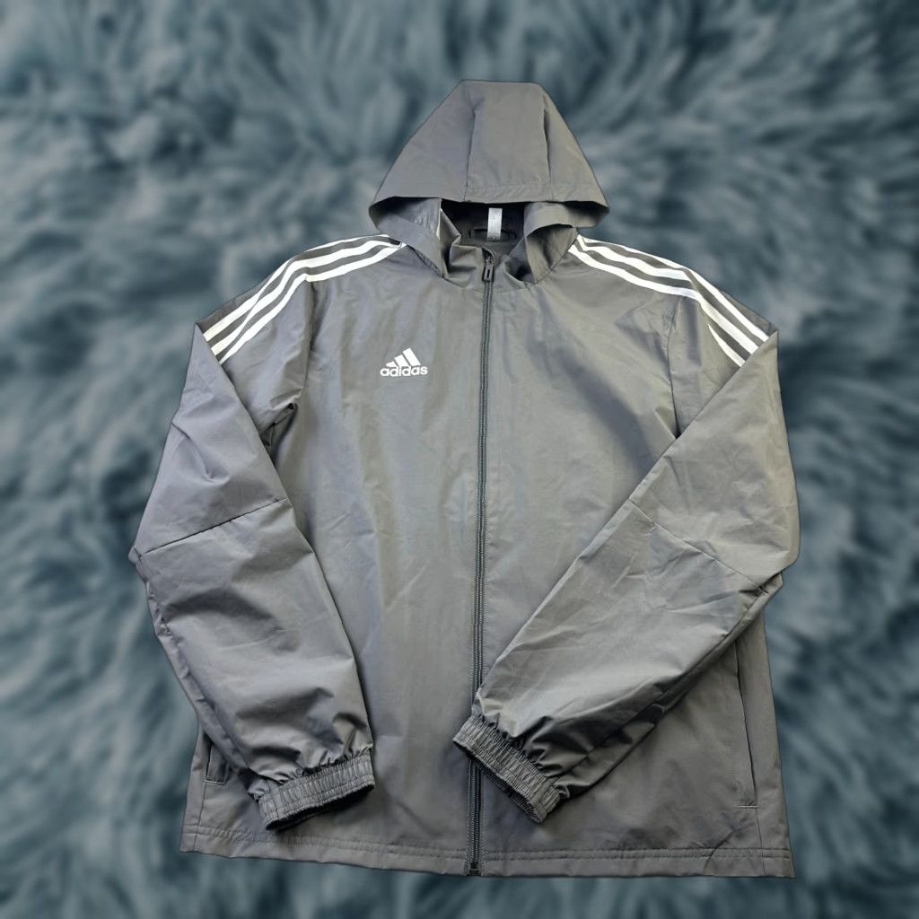 Adidas Adidas Jacket Mens Small Gray Full Zip Hooded Tiro 21 Gym Training Activewear Casual Travel Size US S / EU 44-46 / 1 - 1 Thumbnail