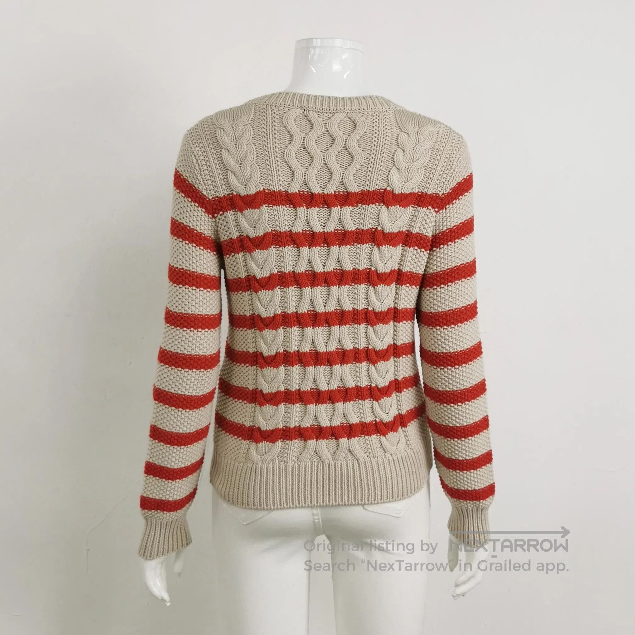 Weekend Max Mara Weekend Max Mara XL Cotton Striped Crewneck Sweater. Size XS / US 0-2 / IT 36-38 - 1 Thumbnail