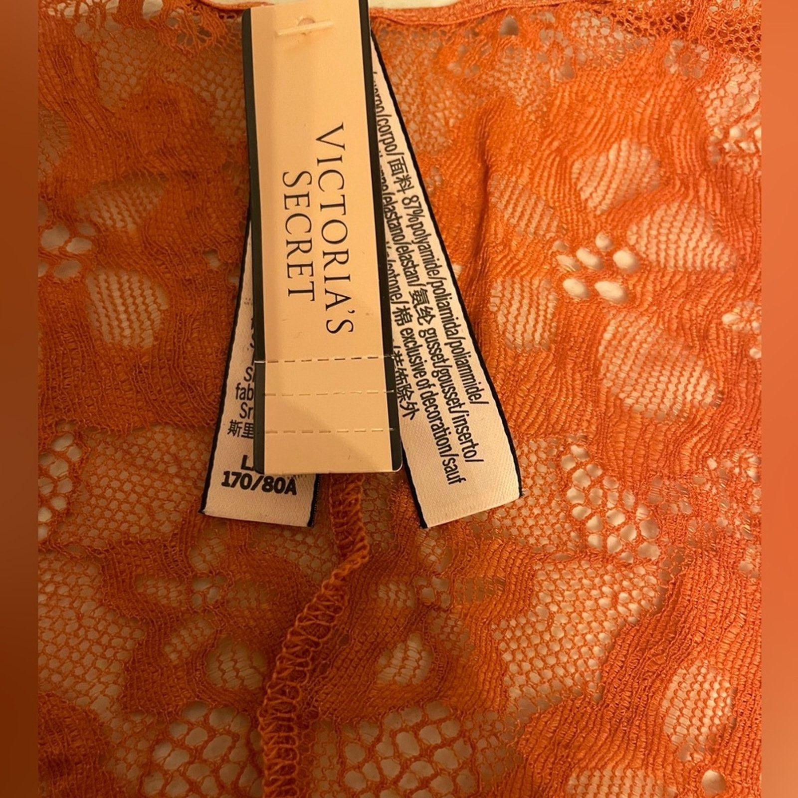 Victoria's Secret Victoria’s Secret Very Sexy Brazilian Slip Panty Rare Rust Size ONE SIZE - 7 Thumbnail