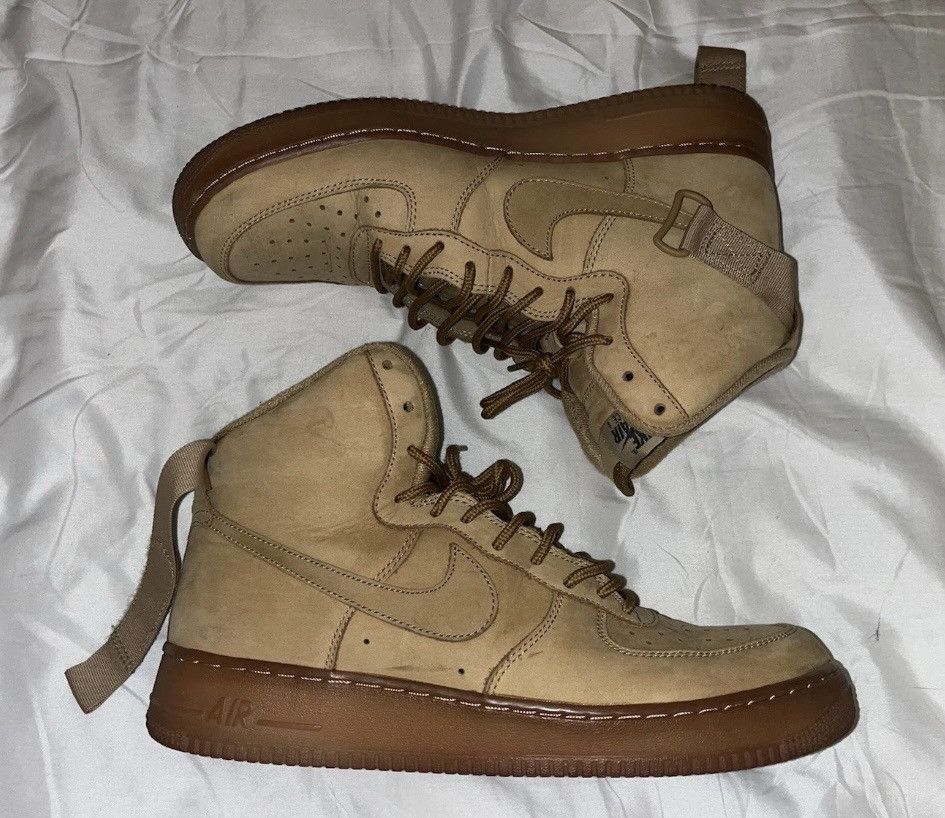 Nike Nike Air Force 1 High Flax - Size 10.5 Mens Used Size US 10.5 / EU 43-44 - 1 Thumbnail