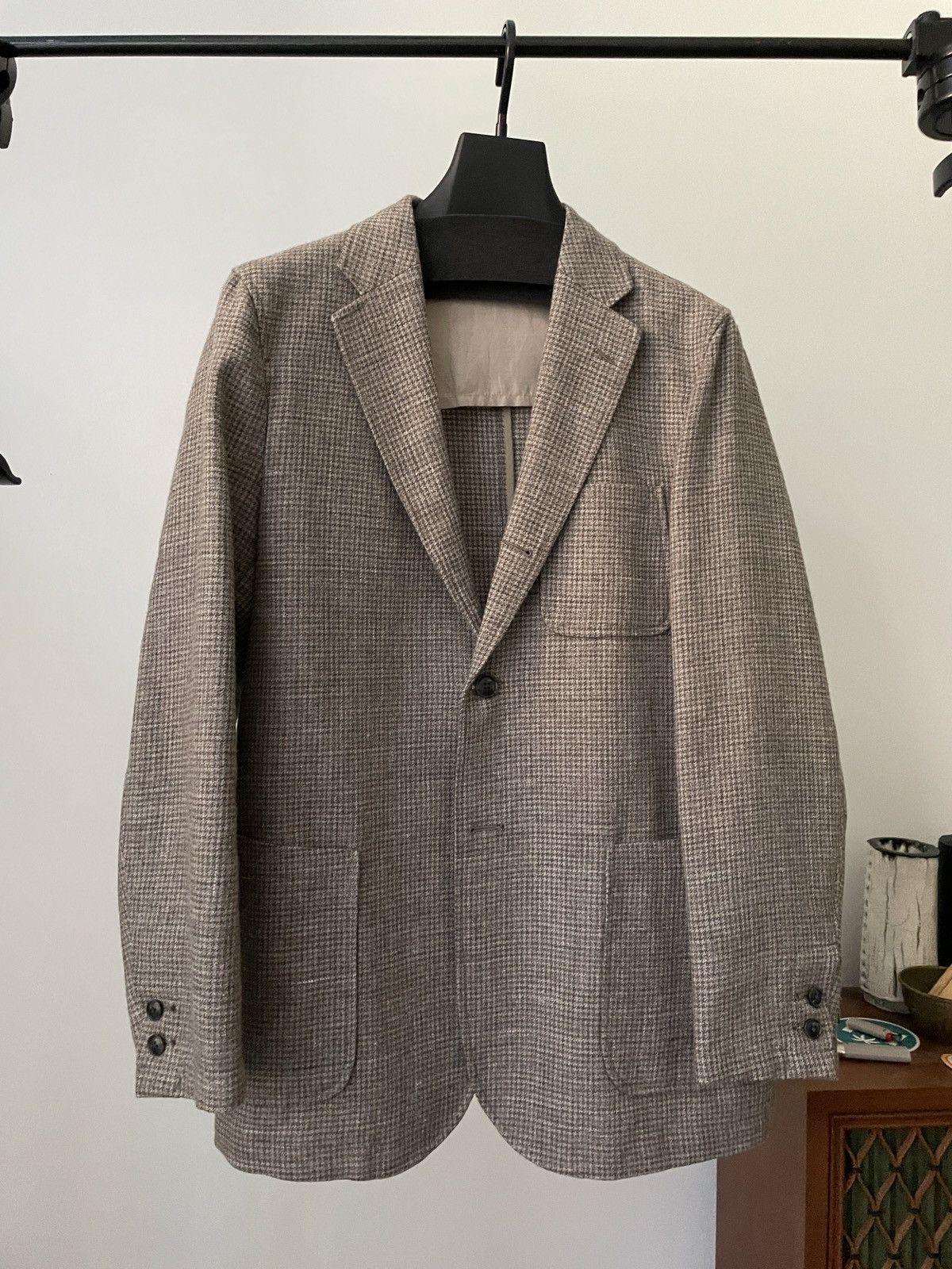 Beams Plus 4 Button Double Breasted Wool Blazer