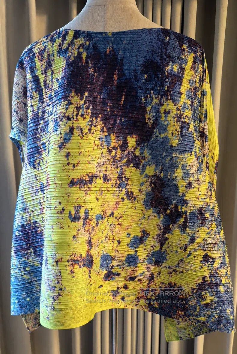 Issey Miyake Issey Miyake Starry Sky Horizontal Stripe Long Sleeve Top Size XXL / US 16-18 / IT 52-54 - 2 Thumbnail